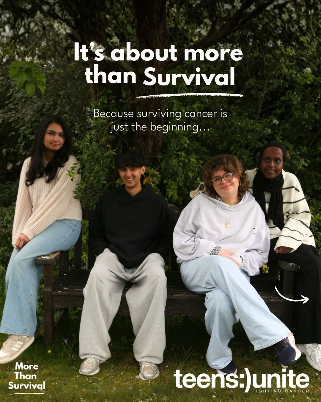 Surviving cancer is just the beginning.
When the bell rings and the hospital doors close behind you, everything changes.
The focus on reaching the next milestone disappears, and the reassurance of regular medical checks is gone.
Suddenly, you’re left alone with everything you’ve been through.
This is the space no one talks about. The space between surviving and truly living again - where you’re scared of what the future holds.
This #MentalHealthAwarenessWeek, we are raising awareness of the ongoing struggles young people face long after their diagnosis. Life after cancer doesn’t just go back to ‘normal’, once you’ve rung the bell, yet the support around you stops.
At Teens Unite, we close that care gap, recognising the need for young people to not just survive their diagnosis, but thrive beyond it.
For every £100 Teens Unite raises this Mental Health Awareness Week, we can register another young person - giving them connection, confidence, and a way forward when other support stops.
Because overcoming cancer is about more than survival. It’s about living again.
🔗Please tap the link in our bio to donate and make a difference for young people living with, and beyond cancer.
#morethansurvival #teencancer #MHAW #mentalhealthweek