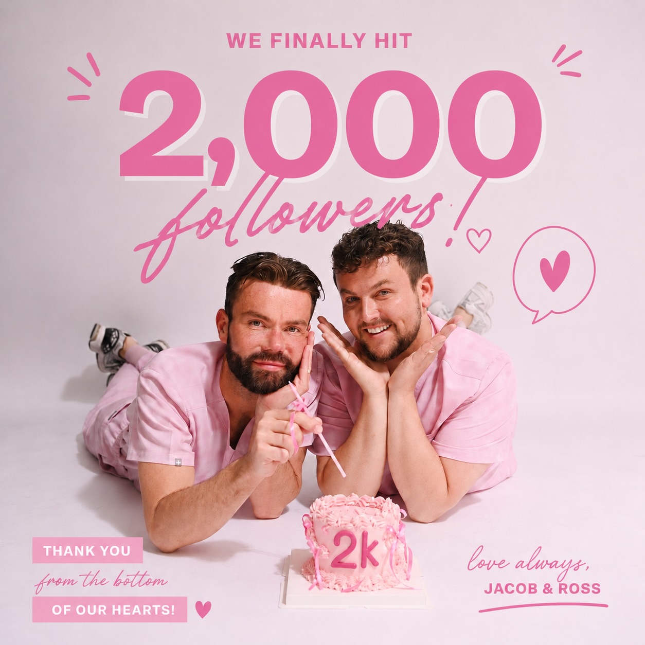 2K followers … and we honestly couldn’t be more grateful 🩷✨
Thank you for every like, share, booking, message & bit of support along the way. Watching our community continue to grow means the world to us 🫶🏼
Here’s to glowing up together, creating more content you love & celebrating every milestone with you all 🎂💕
Love always, Jacob, Ross & the AGU team x
#localbusiness #beauty #team #explore #essexsalon