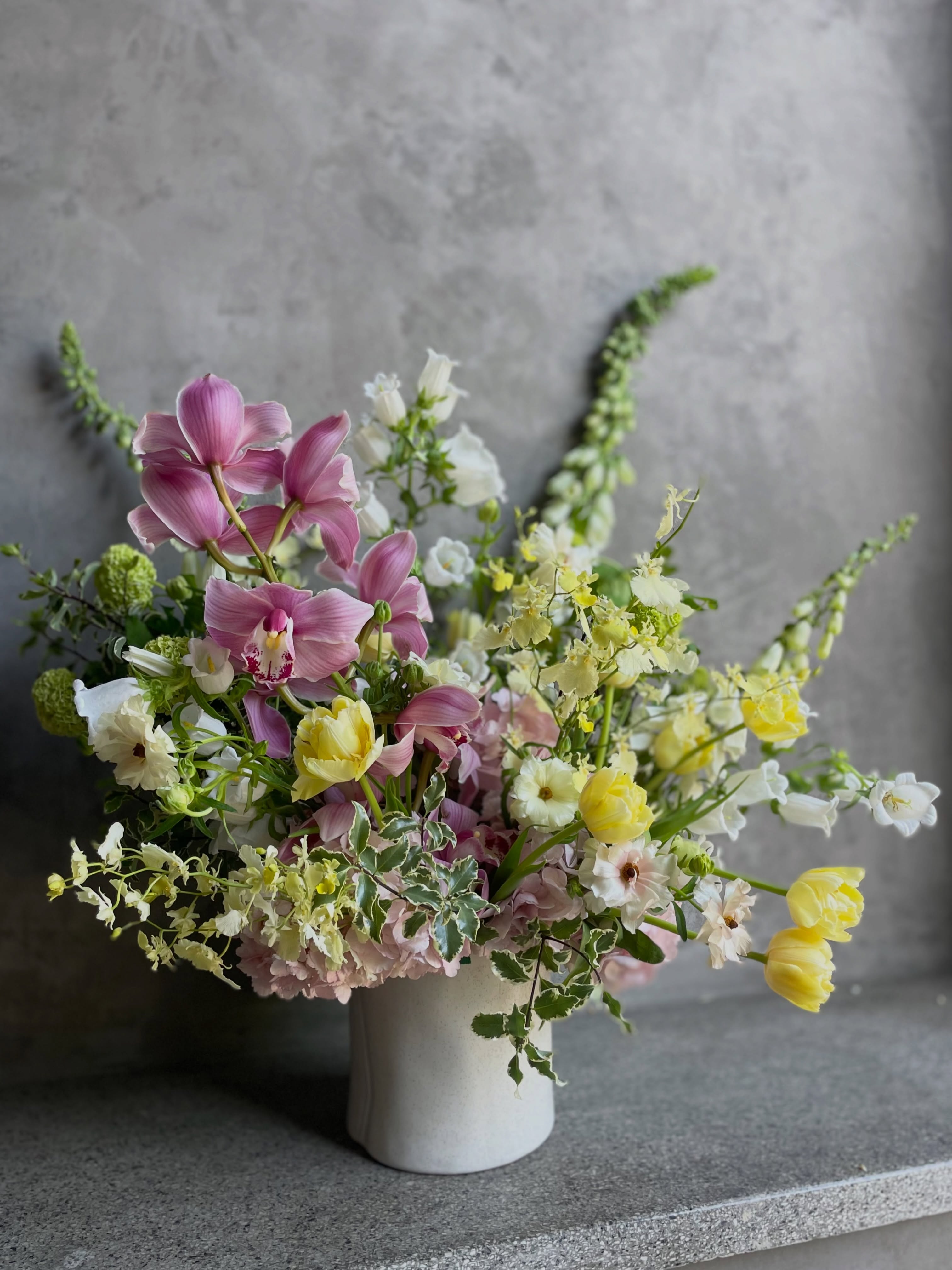 Two one-of-a-kind arrangements, each as unique as the mom you’re celebrating. Swipe to see both.
We’re open today 7am–7pm for walk-ins, and same-day delivery is available across SF. Order online for delivery.
Come by Union Street — make their day. And if today gets away from you — reminder that we go back to our regular retail & studio work tomorrow. We’ll be here tomorrow and all week long.