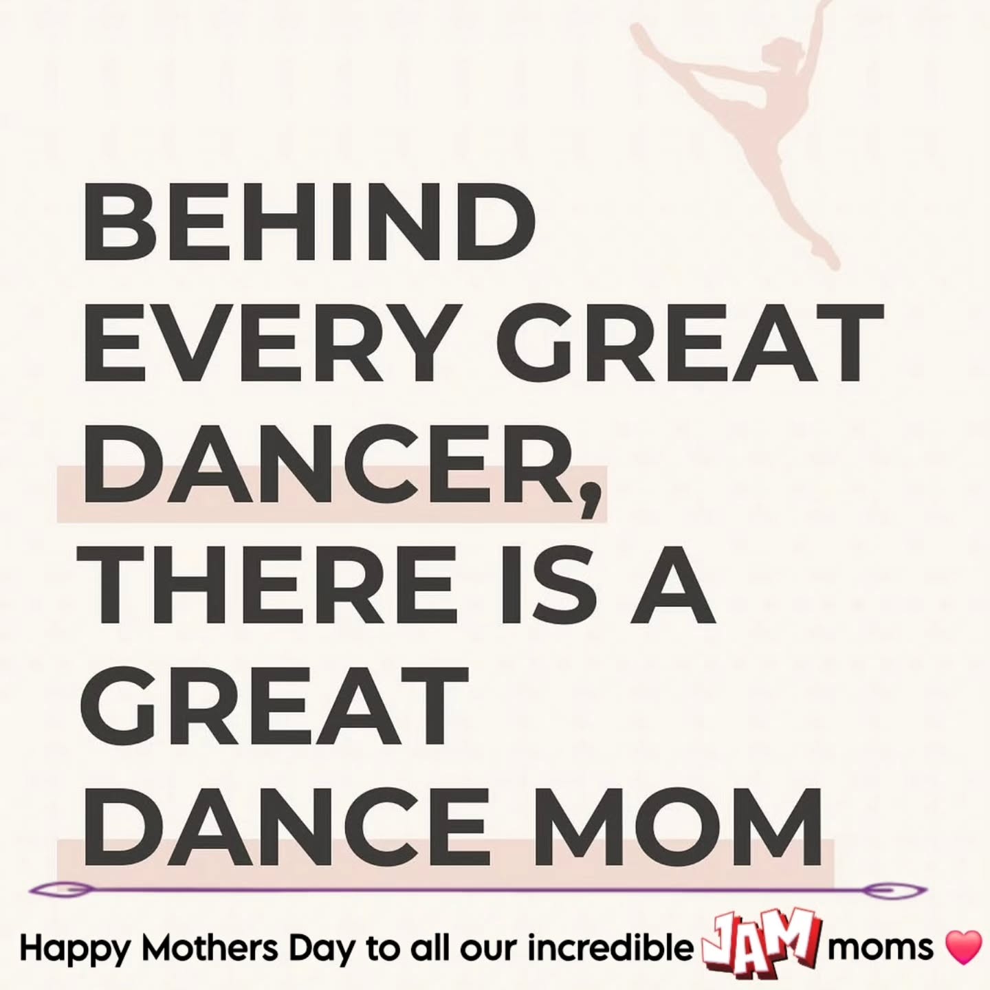We love ALL our dance moms! Have a beautiful day ❤️