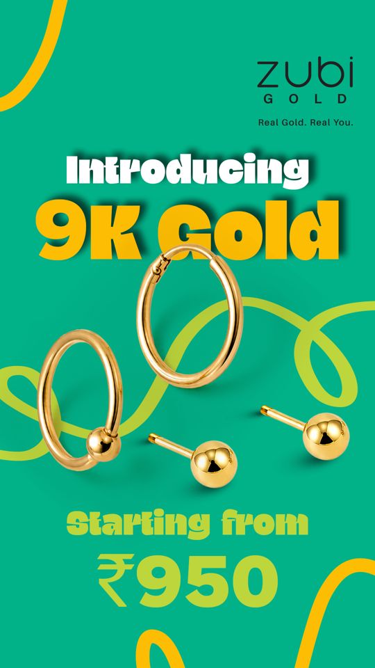 Real gold. Unreal prices.
Introducing the 9K Gold collection at Zubi Gold 💛
From nose pins to rings and everyday studs — discover stylish 9K gold jewellery starting at just ₹950 ✨
Visit Zubi Gold and find your new favourite everyday shine ✨
Visit us at - @centresquarekochi @m5ecity_mall
#ZubiGold #9KGold #RealGoldRealYou #GoldJewellery #EverydayJewellery #GoldRings #GoldStuds #NosePins #AffordableLuxury #SparkleEveryday