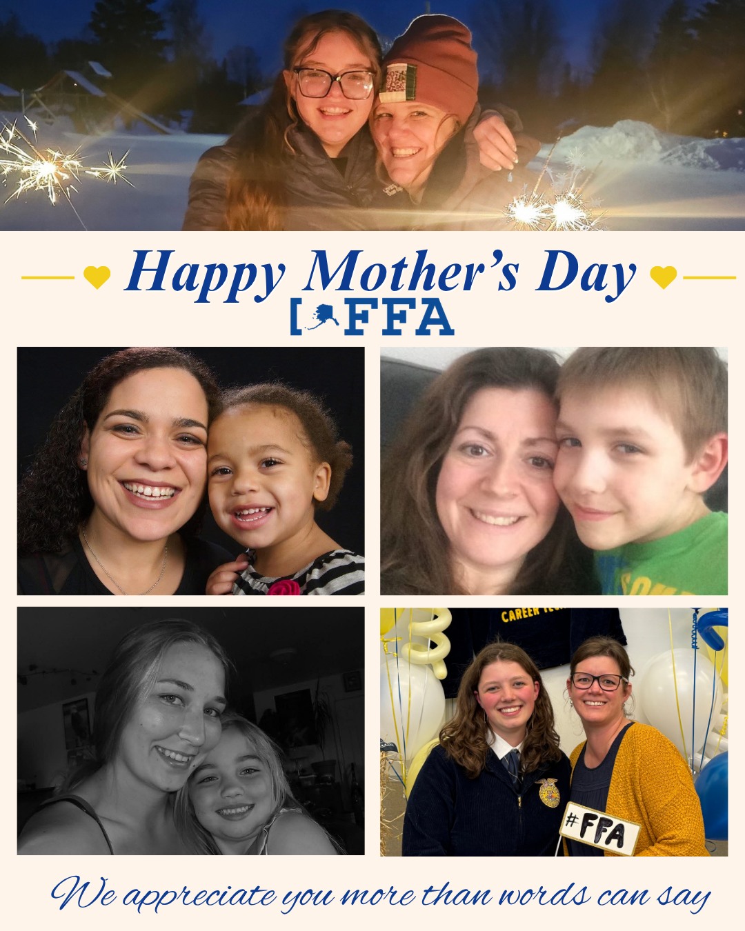 Join us in celebrating mothers around our world! Thank you for everything!