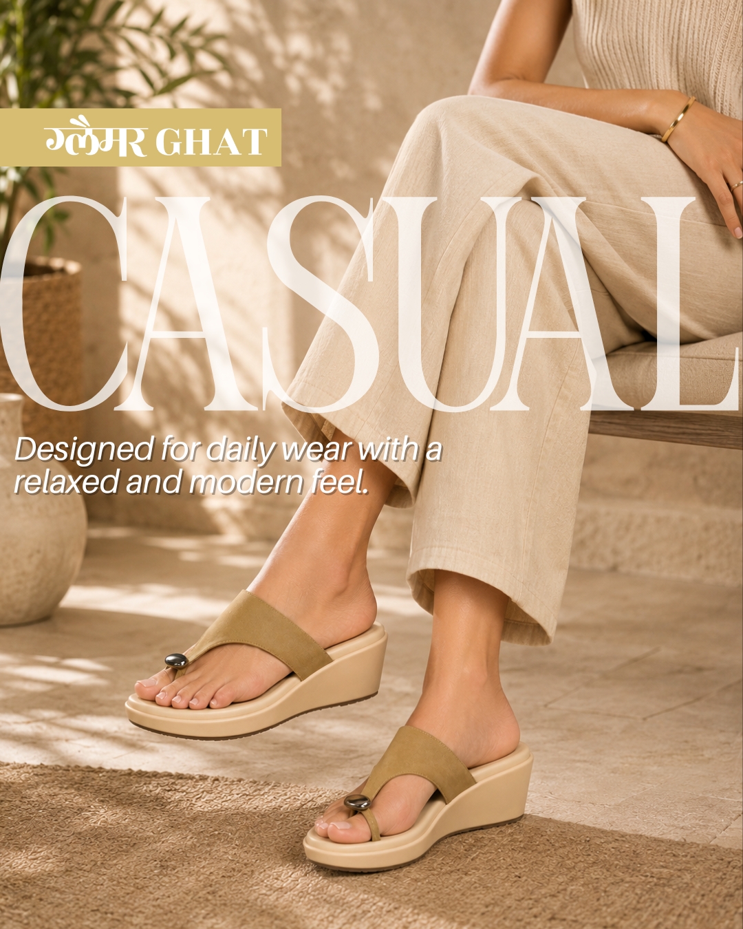 Your everyday footwear just got an upgrade ✨
Discover our latest Casual Wedges, Jutti's & Sliders — designed for daily comfort with a relaxed, modern aesthetic. Lightweight feel, easy styling, and all-day comfort make them perfect for shopping days, casual outings, coffee runs, vacations, and everyday wear.
From subtle elegance to effortless fashion — these are the pairs your wardrobe needs this season. 🤍
✔ Comfortable Daily Wear
✔ Stylish & Lightweight
✔ Modern Minimal Design
✔ Easy-to-Pair Fashion Footwear
✔ Perfect for Summer & Casual Looks
Walk in comfort. Step out in style.
Visit Glamour Ghat and explore the latest trending footwear collection for women.
📍 Store 1: Glamour Ghat
2nd Floor, Rcube Monad Mall, Sector 43, Noida
📍 Store 2: Glamour Ghat
Spectrum Metro Mall, Sector 75, Noida
DM us for sizes, availability & latest arrivals.
Save this post for your next footwear upgrade & tag someone who loves stylish everyday fashion 💫
#CasualWedges #WomenFootwear #DailyWearFootwear #StylishSliders #ComfortFootwear #SummerFootwear #FashionSandals #TrendyFootwear #LifestyleFashion #EverydayStyle #WomensFashion #NoidaShopping #NoidaFashion #FootwearCollection #ModernStyle #CasualStyle #FashionAccessories #StreetStyleWomen #ComfortMeetsStyle #GlamourGhat