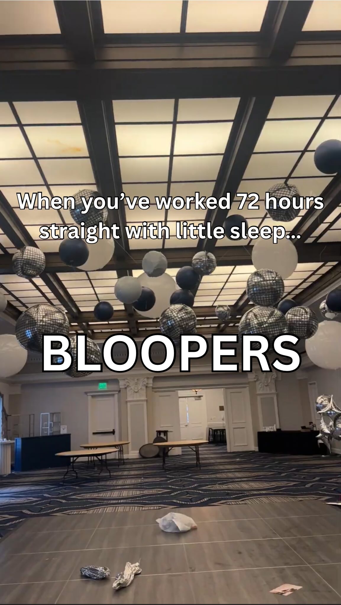 What most people don’t see behind the scenes are the long days, sleepless nights, endless coffee runs, and running purely on whatever energy we have left. ☕️😅
Our bigger installs may look glamorous in photos, but trust us — they take a LOT of hard work, teamwork, creativity, and determination to bring to life. And sometimes… things get a little chaotic along the way. 😂
Thankfully, humor keeps us going through even the craziest event days. So here’s a little behind-the-scenes look at some of the bloopers, laughs, and cutscenes from our massive installs at the Philadelphia Wedding Walk show.
Because not every moment is picture perfect… and honestly, that’s what makes it fun. Hope you enjoy the laughs as much as we did! 🎈✨
P.S… not sure why “let it go” became the theme song of breakdown, but we’re happy it did because it was hilarious. 😂
.
.
.
#phillyballoons #bloopers #funnyclips #balloondecor #phillyevents