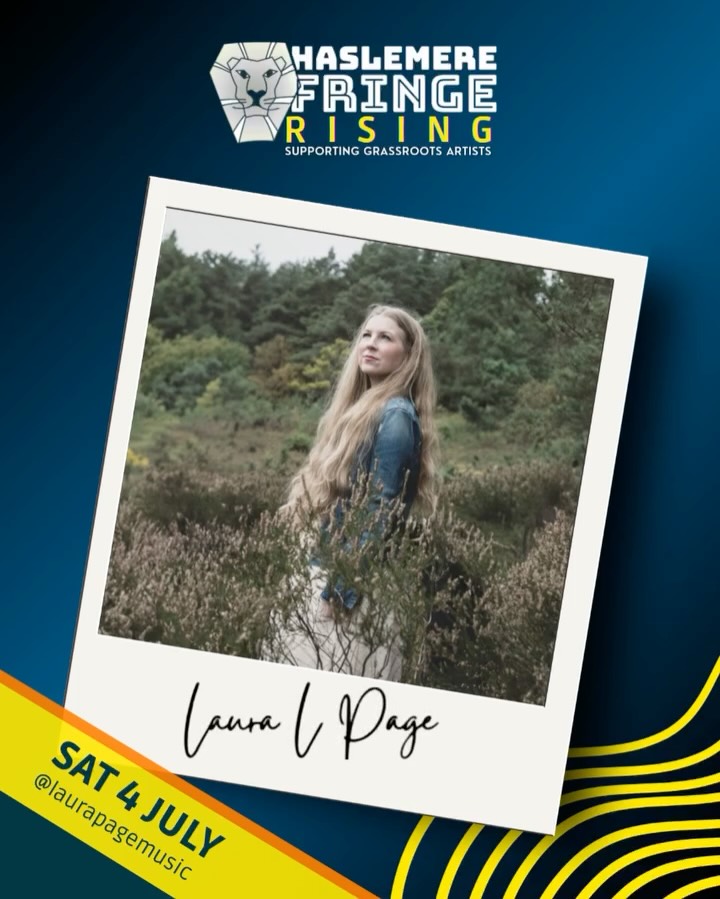 Haslemere Fringe Rising Artist Laura L Page is a singer-songwriter from Haslemere whose honest lyricism and distinctive, guitar-driven sound blend the introspective warmth of folk rock with the edge of indie rock.
Her music explores themes of emotion and mental health, often drawing on nature-inspired imagery, carried by ethereal vocals.
You can listen to her songs on all major streaming platforms, and she will be performing with her four-piece band on the Lions Den stage on 4th July.
#emergingartist #grassrootsmusic #haslemerefringefestival2026 #festivalseason