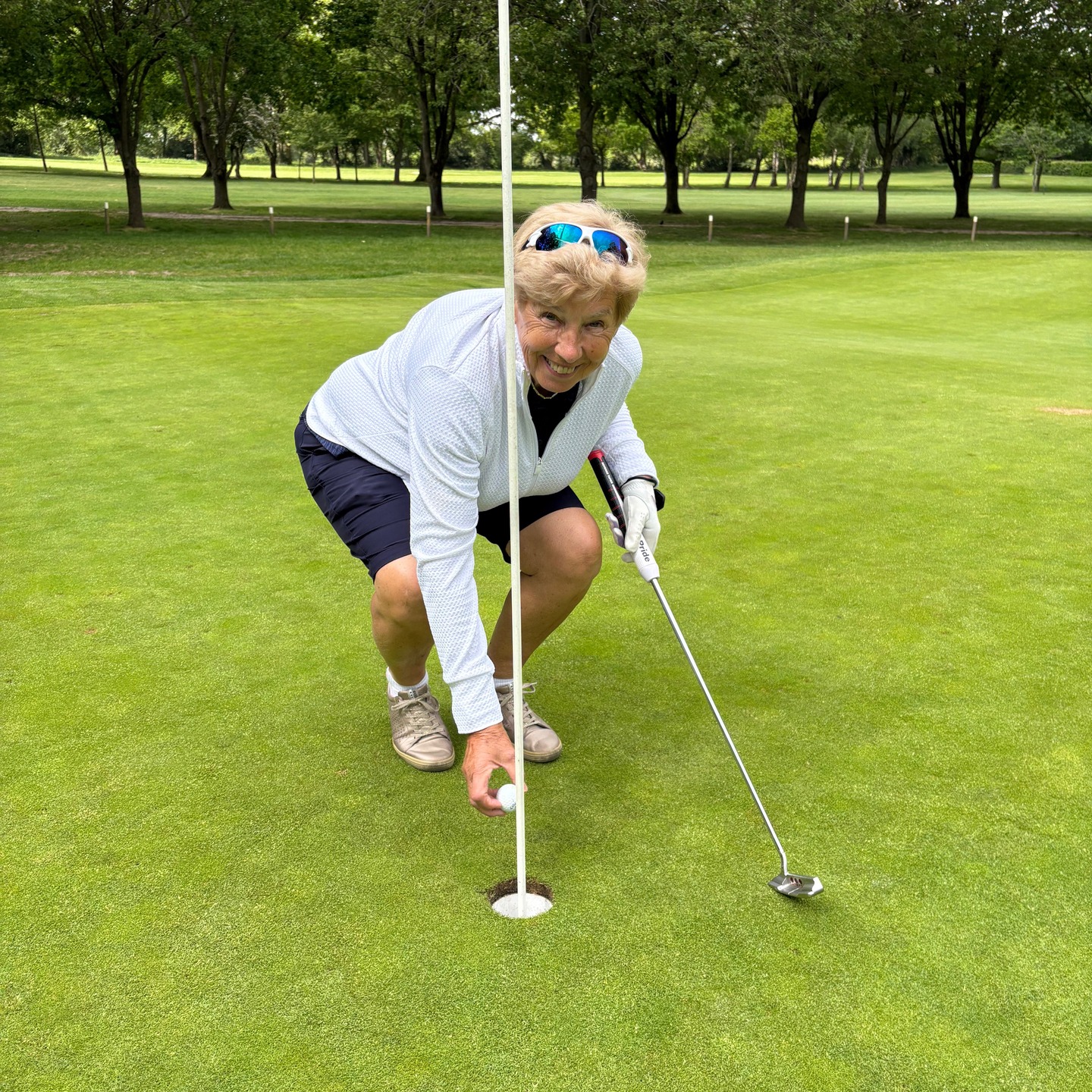 Congratulations to Sue Buckenham who shot a hole in one on Hole 8A for the Ladies Medalist Trophy Competition! #surreygolf #golfholeinone #holeinone #surreywomensgolf #surreygolfclub