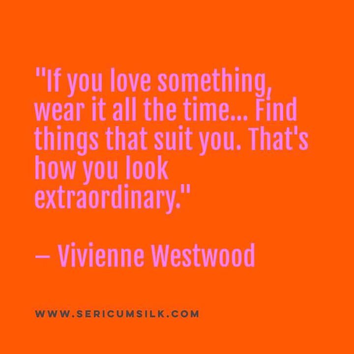 “If you love something, wear it all the time... Find things that suit you. That’s how you look extraordinary.”
– Vivienne Westwood
Love this! #ציפיתמשי #ציפיתלכרית