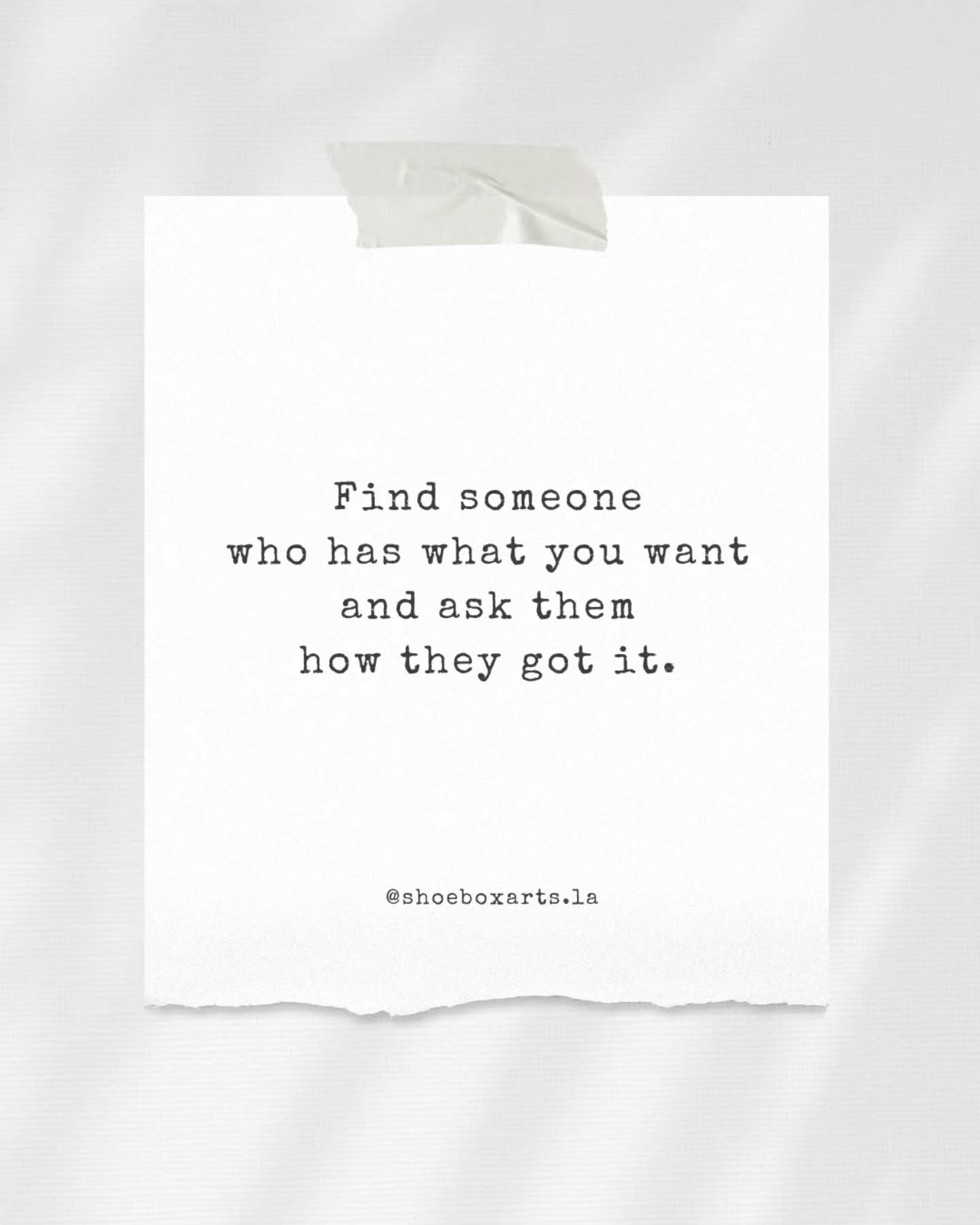 There is no one right way to do this.
I get reminded of this constantly — and honestly, I need the reminder too.
You're going to get advice from mentors, coaches, teachers, advisers, Instagram consultants, gallerists, other artists... and every single one of them will tell you something different. Based on their experience. Based on what worked for them.
And here's the thing — they're probably not wrong.
But there's a saying I keep coming back to: find someone who has what you want and ask them how they got it.
That's it. That's the whole filter.
Because if you want what they have, listen to what they say. Follow their model. Learn from their path. But if you're doing your own thing — and most of us are — then look for people who are also doing their own thing. Research the artists you admire. How do they post? What do their newsletters look like? What openings do they go to? What do they say no to?
You don't have to do it all. You don't have to follow every piece of advice. You just have to know whose career actually looks like what you want yours to look like.
Then go ask them how they got there.
#artistadvice #artistcommunity #artworld #doityourway #shoeboxarts