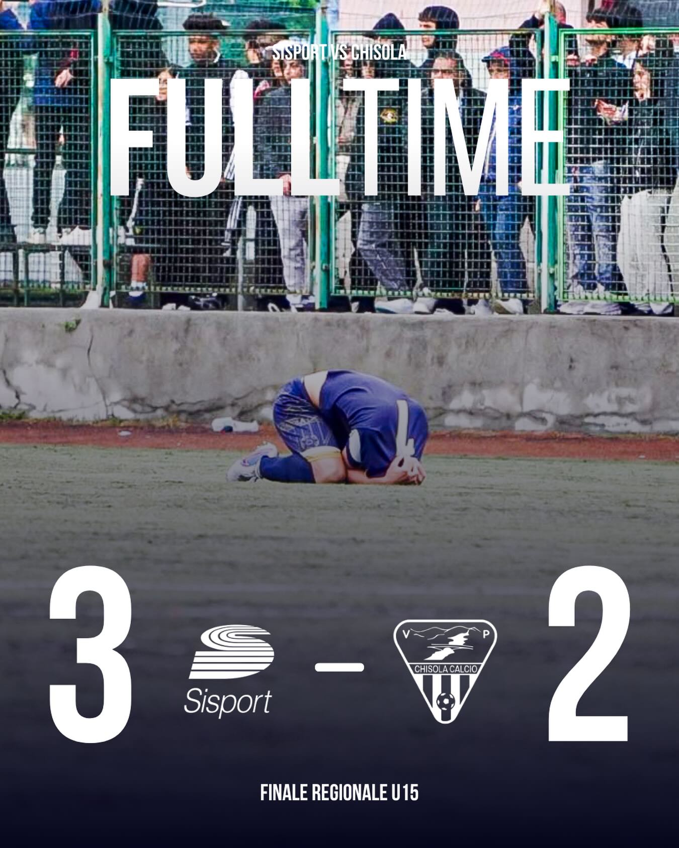 Full time finale U15 regionale.
#wearechisola #chisolayouth