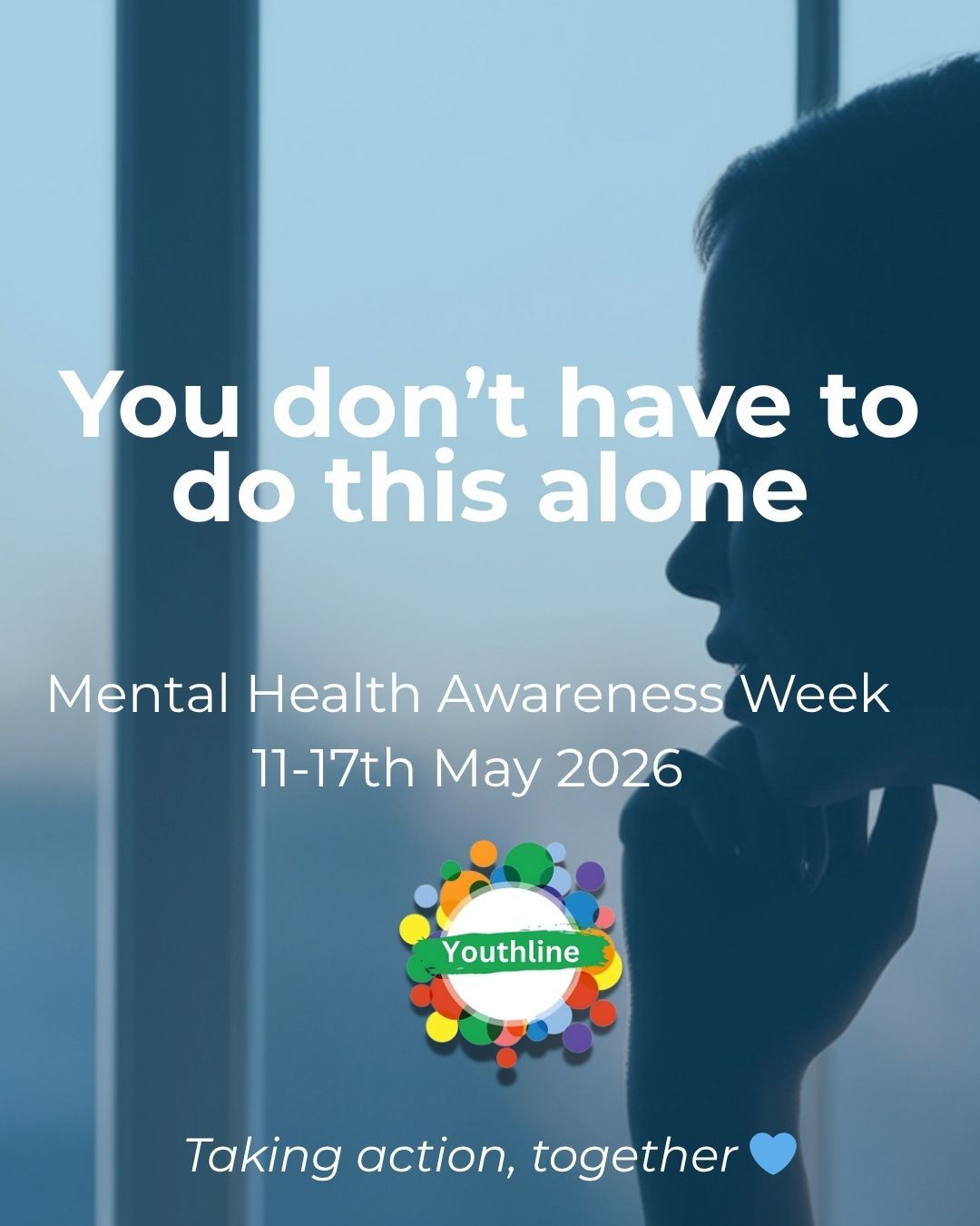 Mental Health Awareness Week starts on Monday.
This year’s theme is Take Action — but action doesn’t have to be big or loud.
Sometimes it’s:
Starting a conversation
Checking in with someone
Reaching out when things feel heavy
At Youthline, our theme this year is simple:
You don’t have to do this alone.
We’ll be sharing more across the week 💙
#mentalhealthawarenessweek2026