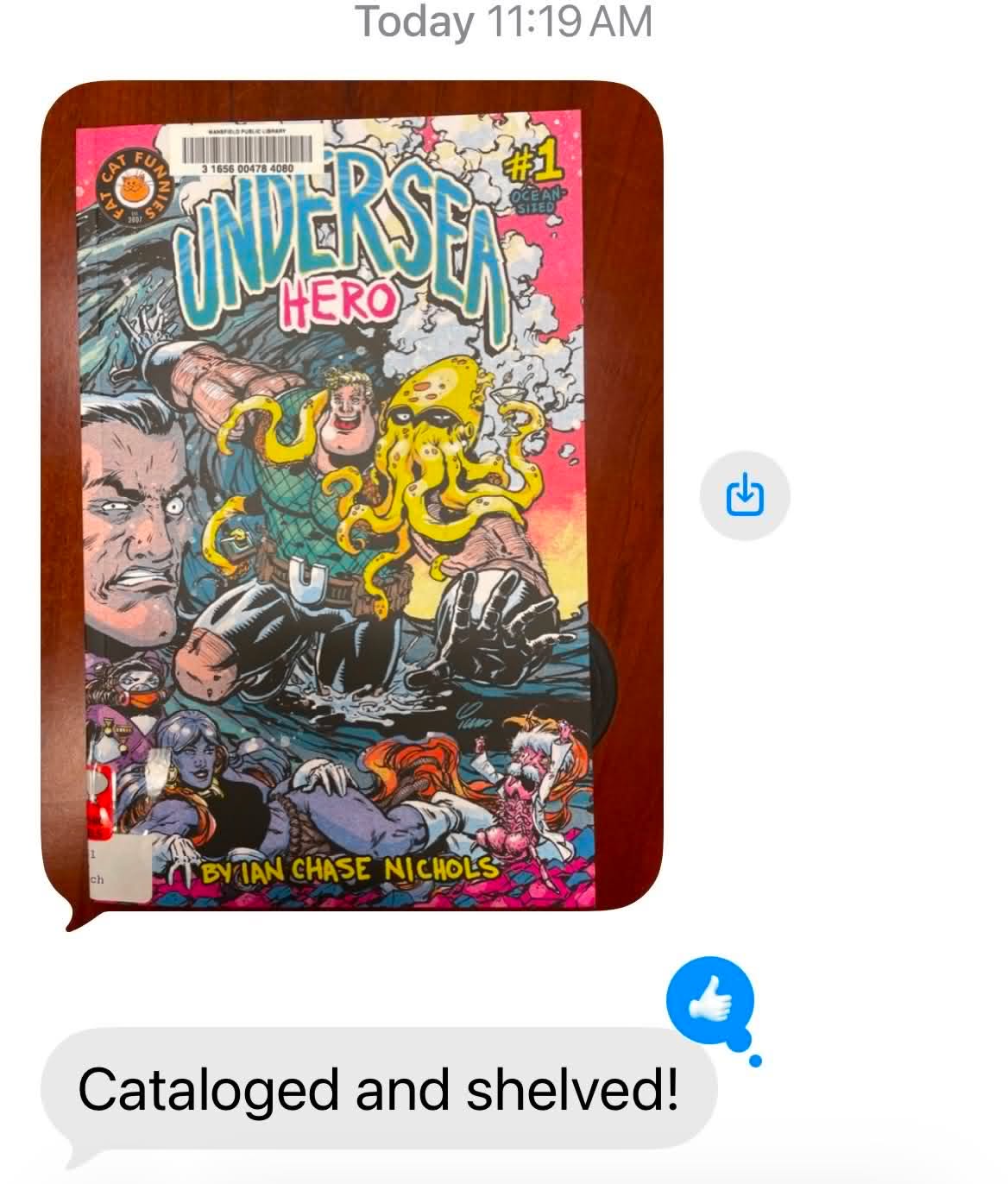 Thanks to the good folks over at @mansfieldpubliclibrary Undersea Hero is now available to check out for free. Bring your library card or sign up for one and have some fun.
If your local library would like to make Undersea Hero available for checkout to the public, drop me a line, and I'll be happy to donate a copy.