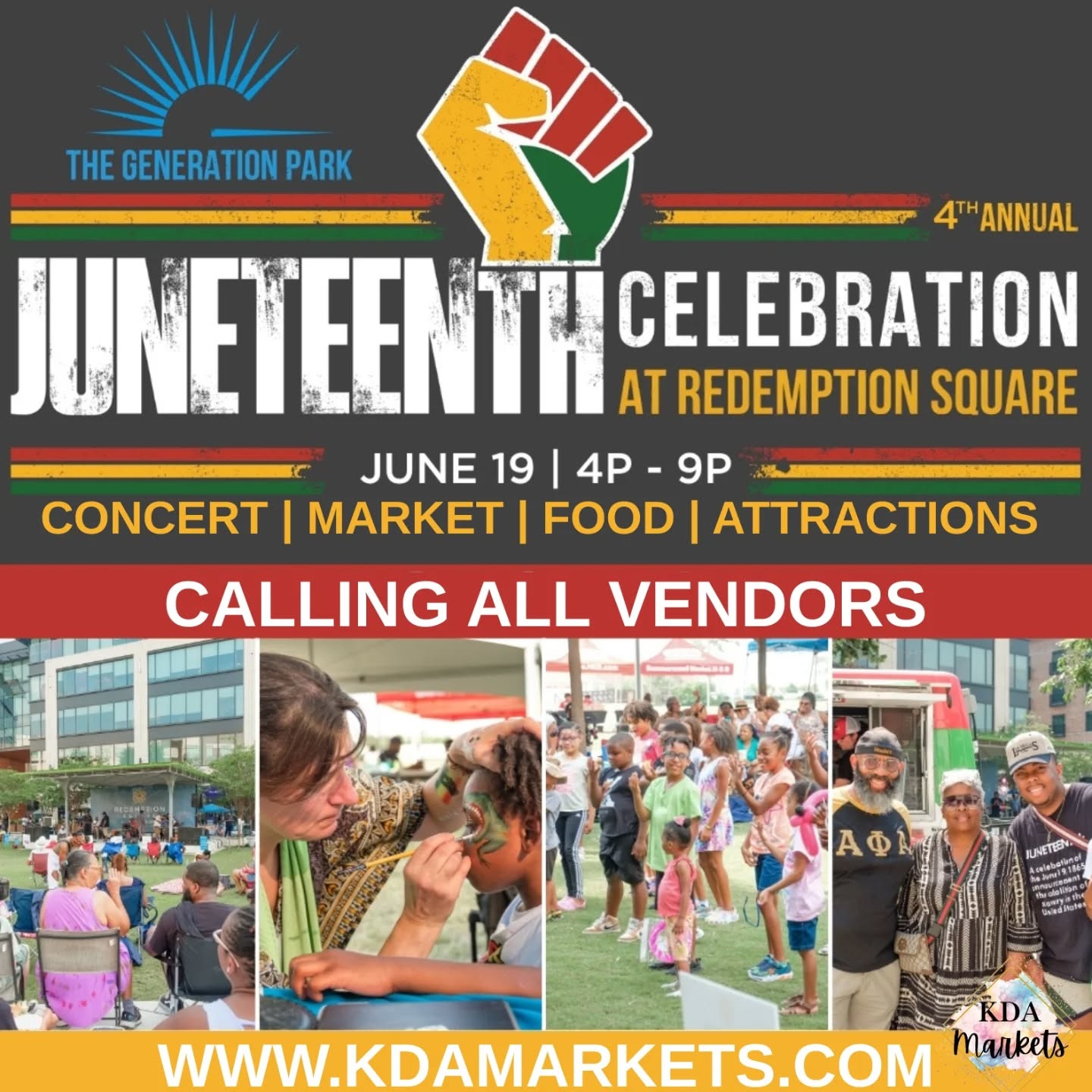✨ 𝗩𝗘𝗡𝗗𝗢𝗥 𝗔𝗣𝗣𝗟𝗜𝗖𝗔𝗧𝗜𝗢𝗡𝗦 𝗔𝗥𝗘 𝗢𝗣𝗘𝗡 ✨
Join us for the
✊🏾 𝟰𝗧𝗛 𝗔𝗡𝗡𝗨𝗔𝗟 𝗝𝗨𝗡𝗘𝗧𝗘𝗘𝗡𝗧𝗛 𝗖𝗘𝗟𝗘𝗕𝗥𝗔𝗧𝗜𝗢𝗡 ✊🏾 at Redemption Square
📅 June 19, 2026
⏰ 4PM – 9PM
📍 Houston, TX 77044
@redemptionsquare
We’re curating an intentional celebration centered around culture, community, music, food, shopping, and connection. ❤️🖤💚
𝐖𝐞 𝐚𝐫𝐞 𝐜𝐮𝐫𝐫𝐞𝐧𝐭𝐥𝐲 𝐚𝐜𝐜𝐞𝐩𝐭𝐢𝐧𝐠:
▪️ Black-owned businesses
▪️ Artisan & handmade brands
▪️ Cultural apparel & accessories
▪️ Specialty food & dessert vendors
▪️ Wellness, lifestyle & creative brands
✨ All vendors are welcome to apply; however, vendors must offer at least 3 culturally themed items.
𝘛𝘩𝘪𝘴 𝘪𝘴 𝘮𝘰𝘳𝘦 𝘵𝘩𝘢𝘯 𝘢 𝘮𝘢𝘳𝘬𝘦𝘵 —
it’s a high-energy cultural experience designed to celebrate freedom, creativity, entrepreneurship, and community.
Spaces are LIMITED and expected to fill quickly.
APPLY NOW — link in bio. 🔗
#houstonvendors #JuneteenthHouston #houstonevent #houstonpopupshop #houstonmarket