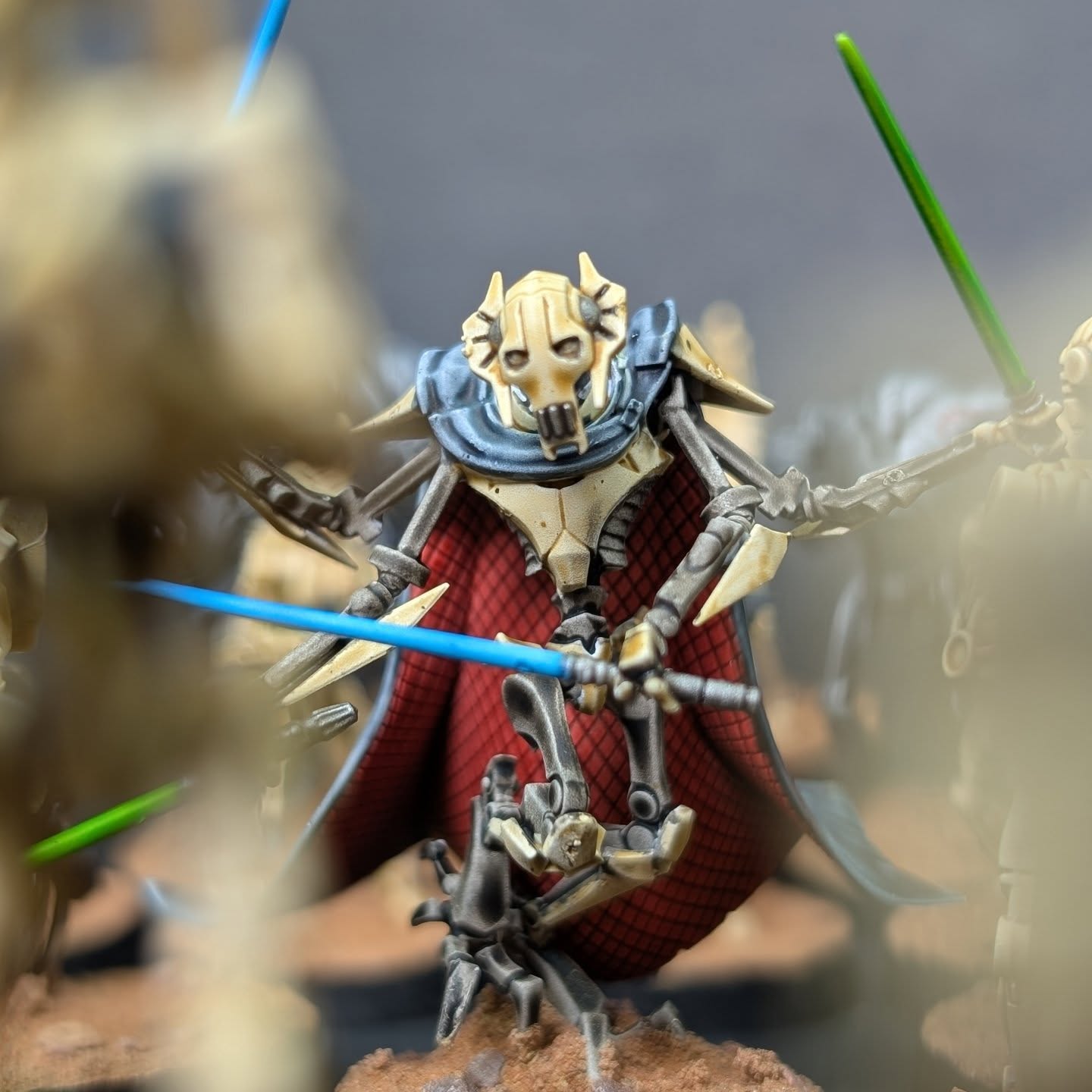 I always remember thinking this guy was cool when I was a small child, however, my older and wiser self knows that he isn't. He's just greedy. Four laser swords? Four? That's insane