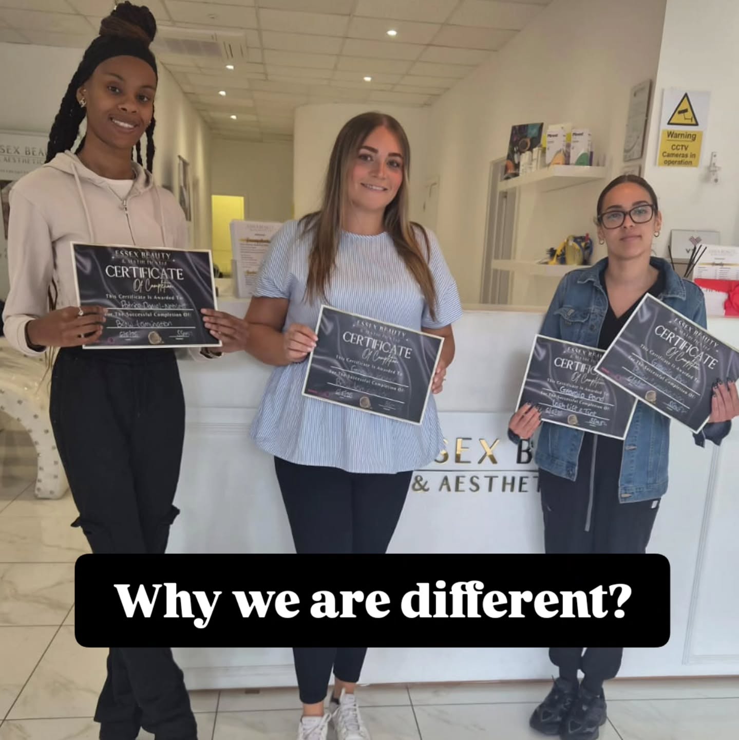 ✨ Why train with Essex Beauty & Aesthetics? ✨
We offer MORE than just training courses… we help you build a real career in the beauty industry
When you train with us you get:
✔️ Small supportive classes
✔️ Training in a real working salon
✔️ Ongoing WhatsApp support group
✔️ Business start-up advice & guidance
✔️ Help with consultation forms & paperwork
✔️ Insurance & compliance guidance
✔️ Experienced educators who actually run a successful salon
✔️ Continued support even after you qualify
We want our students to leave feeling confident, industry ready & knowing exactly how to start making money from their new skills
Your certificate is just the beginning
📍Basildon Training Academy
🌐 Essex Beauty & Aesthetics
#EssexBeautyAndAesthetics
#essextrainingacademy
#essexbeauty #basildonbeautytraining #basildontrainingacademy #vtct #ProQual #cpd #professionalbeautydirect
