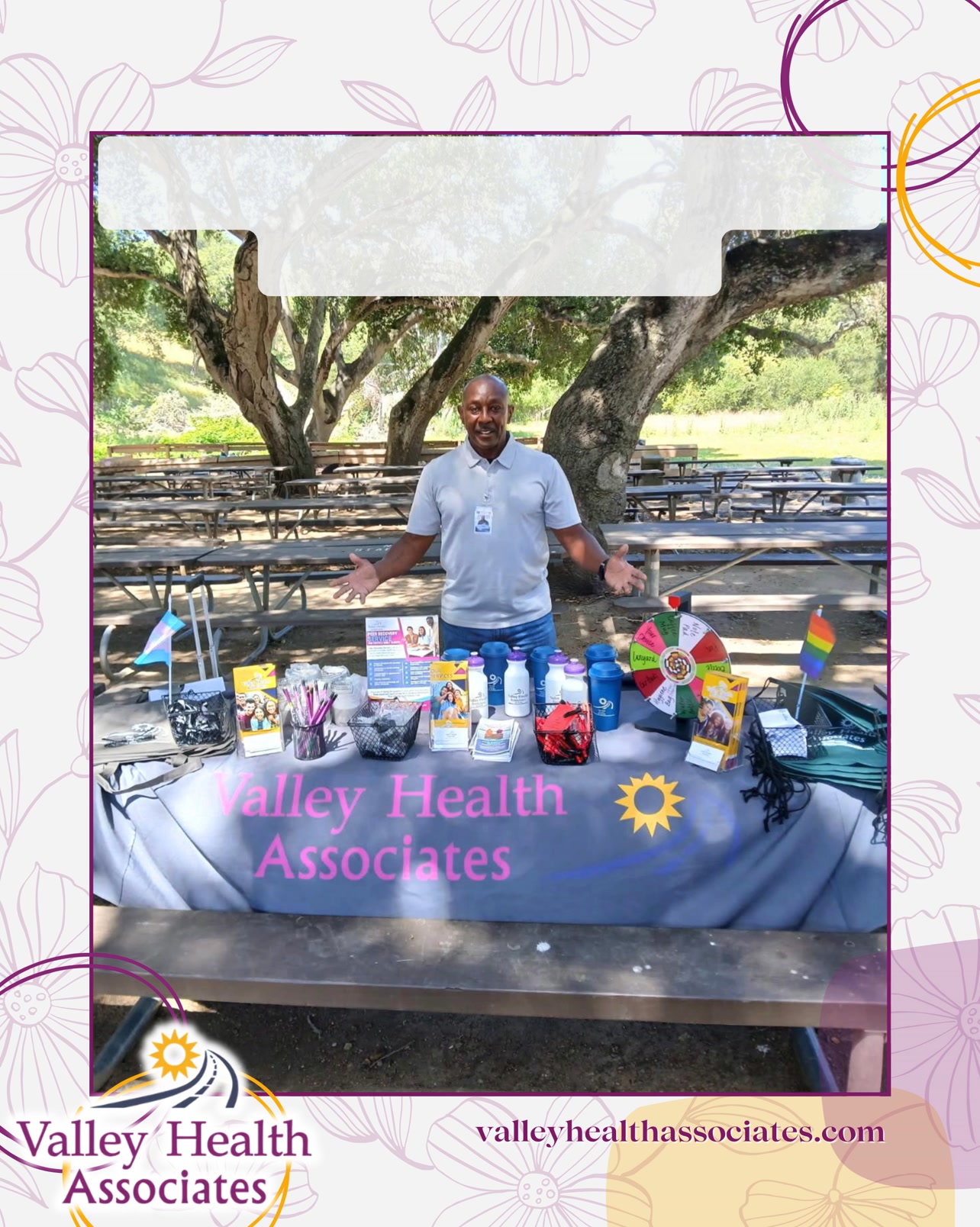 Peer Support Specialist, Isaiah, represented VHA in the Monterey County Youth Spring Picnic!
This event welcomed K-12 students in Monterey County to join a picnic with The Epicenter & Rainbow Connections. We shared information about all of our free services, creating a safe space for the youth to ask questions.
#ValleyHealthAssociates #VHA #MontereyCounty #YouthOutreach #NonProfit