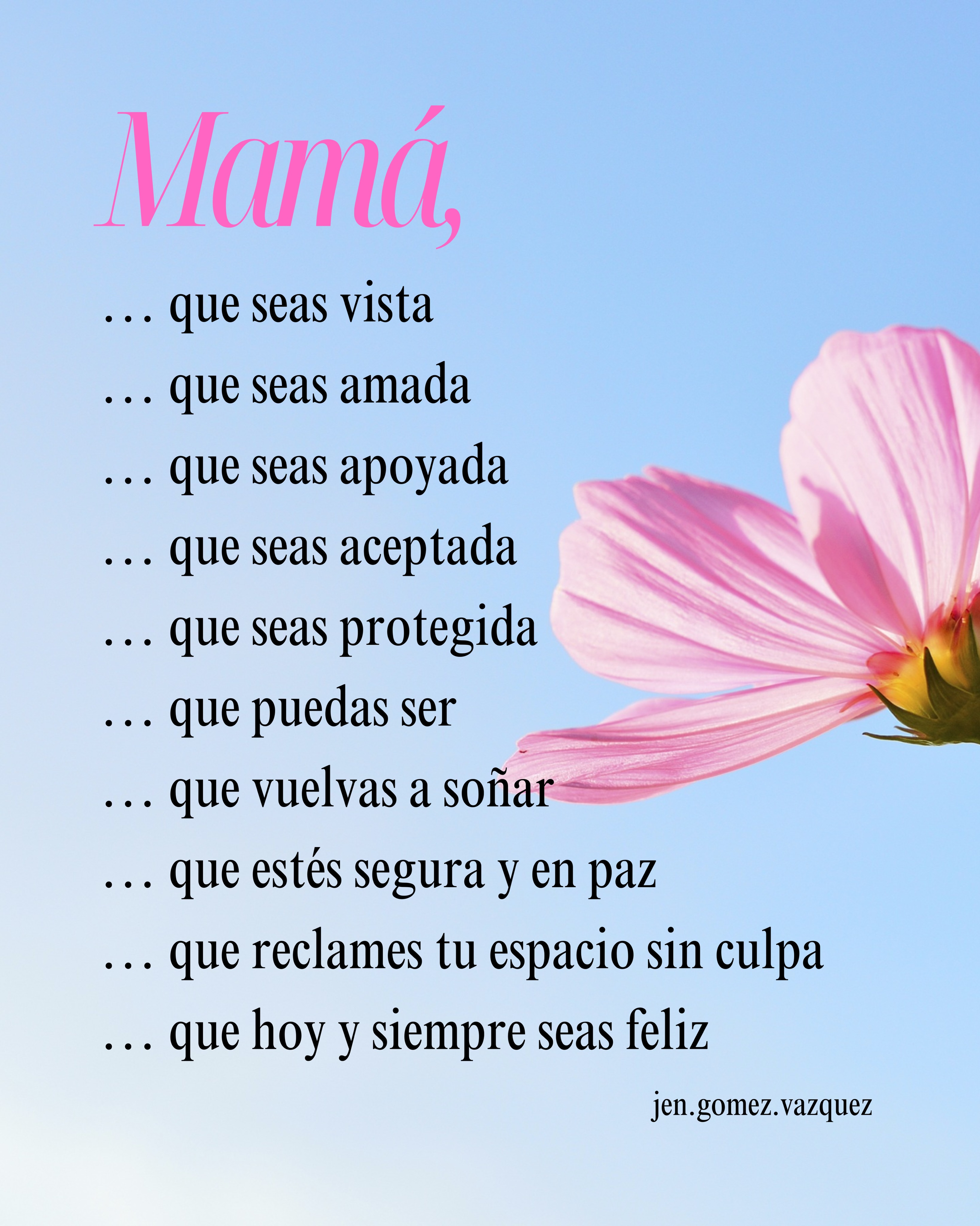 ¡Feliz día de las madres!