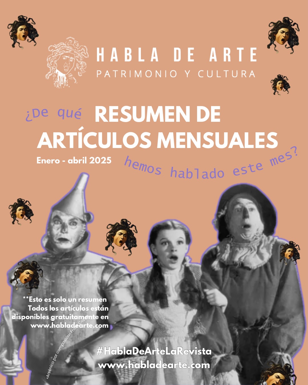 ✍🏼📚 ¿De qué hemos estado hablando este mes? Os traemos el resumen de los artículos publicados en www.habladearte.com desde enero hasta mayo…
➕Cine, fotografía, literatura, ilustración y mucho más, todos de libre y gratuito acceso a través de nuestra revista en formato en línea.
📎 ¿Aún no te has suscrito a nuestra página web? Conviértete en hablador de arte y no te pierdas ninguno de nuestros artículos.