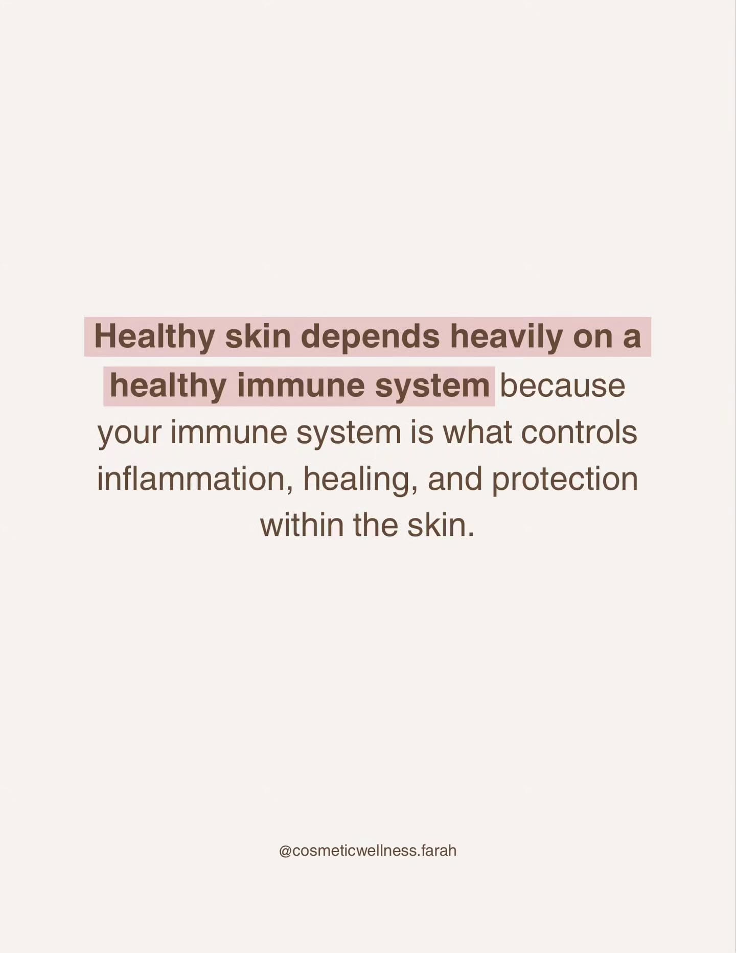 Your skin is an immune organ, so when the immune system becomes weakened or overwhelmed, the skin often becomes more reactive, sensitive, inflamed, and prone to a variety of skin conditions because itâs no longer able to regulate and protect itself as efficiently ðŠ âš
___
Reposted @cosmeticwellness.farah