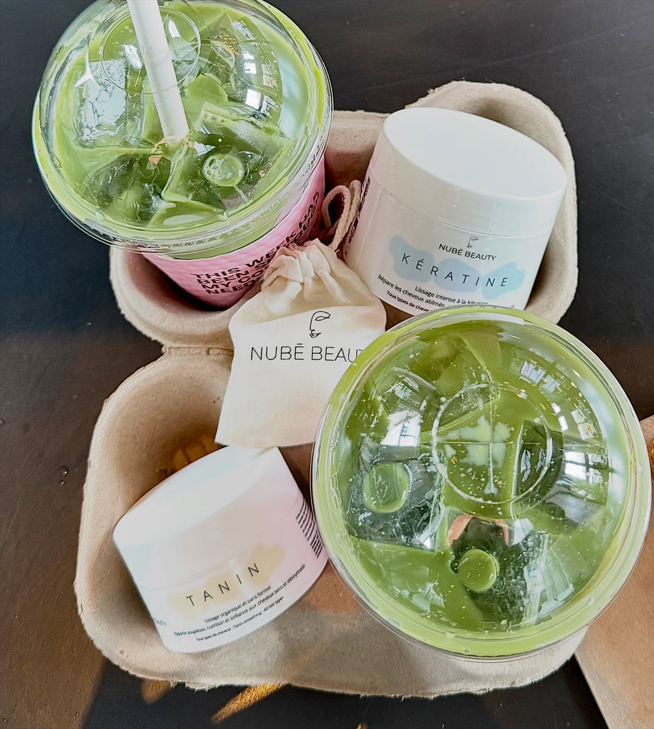 // PAUSE : Matcha, soins capillaires, Nubē Beauty 💗🌞 🍵
#matcha #matchalatte #soinscapillaires #nubebeauty #hair