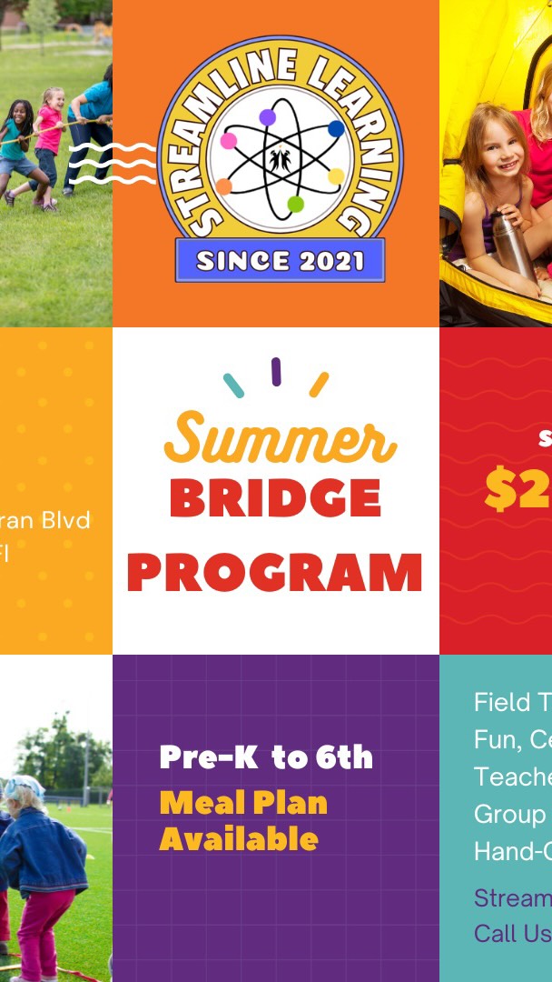 ☀️🎉 Give Your Child a Summer They’ll Never Forget at Streamline Learning Summer Camp! 🎉☀️
Looking for more than just a babysitter this summer? At Streamline Learning, your child will explore, create, and grow through hands-on activities, exciting themed weeks, and engaging learning experiences that keep their minds sharp and their confidence soaring!
✨ STEM + Creativity + Life Skills
✨ Fun Themed Days & Interactive Projects
✨ Safe, Structured, and Nurturing Environment
✨ Designed for Curious, Creative Kids
🚀 LIMITED TIME OFFER!
Parents, take advantage of our Early Bird Special — 30% OFF!
Use code: SUMMER30 at registration
Spots are filling FAST, and this is one summer experience you don’t want your child to miss!
👉 Secure your child’s spot TODAY and give them a summer full of fun, friendships, and unforgettable memories!
#SummerCampVibes #ParentWin #KidsLearningFun #OrlandoFamilies #StreamlineLearnin
::