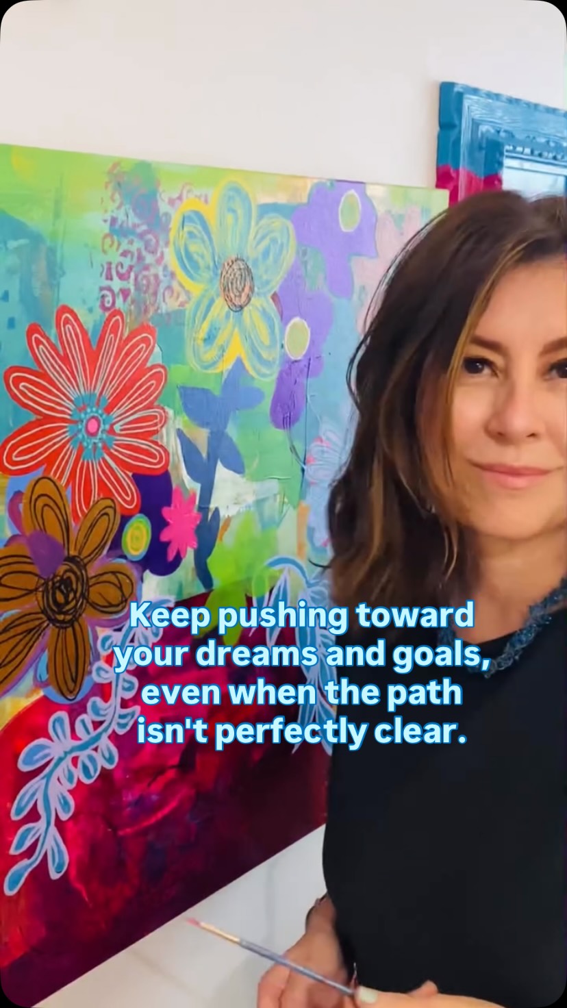 🎼🗣️🎵 Keep pushing toward
your dreams and goals,
even when the path isn’t
perfectly clear. 🌸 #HelloMonday #sharonleezapata