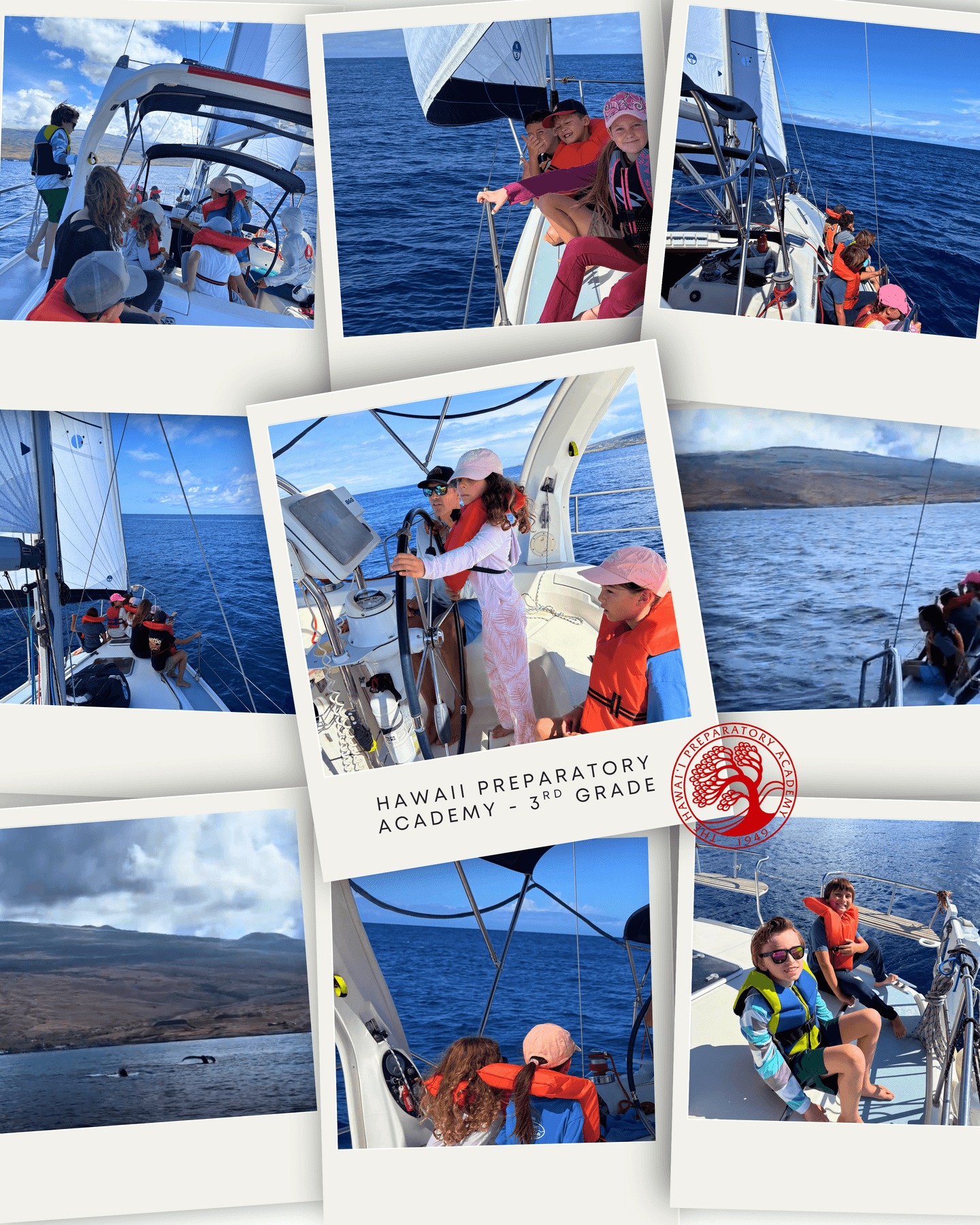 Here’s a recap of our recent sail with @hawaiiprep! ⛵️🌊
Such a fun day out on the water, learning the ropes, sharing laughs, and soaking in the experience together.
And to top it off… we even spotted whales. 🐋
Mahalo @hawaiiprep for joining us, we can’t wait to have you back out again!