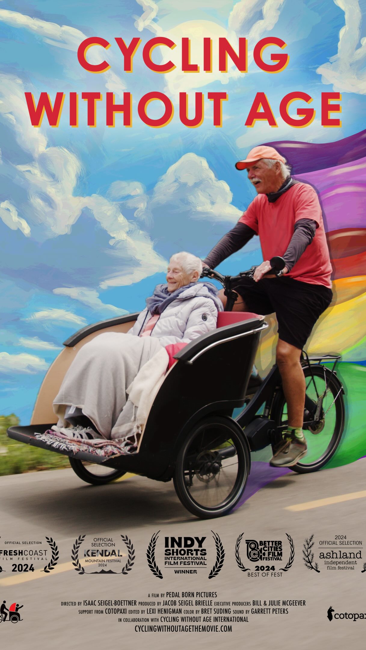 Et si la liberté, c’était simplement de sentir le vent dans ses cheveux ?
Découvrez « Cycling Without Age », un film bouleversant qui célèbre la joie et l’aventure à tout âge.
Suivez John, professeur retraité, et ses bénévoles qui transforment des tricycles en véritables machines à bonheur pour ceux qui ne peuvent plus pédaler.
Un portrait unique sur l’importance du lien intergénérationnel. Parce qu’on ne devrait jamais être « trop vieux » pour une virée à vélo.
Prenez vos places, 20 dates du 2 au 12 juin.
Lien de la billetterie en bio.
#tousenselle