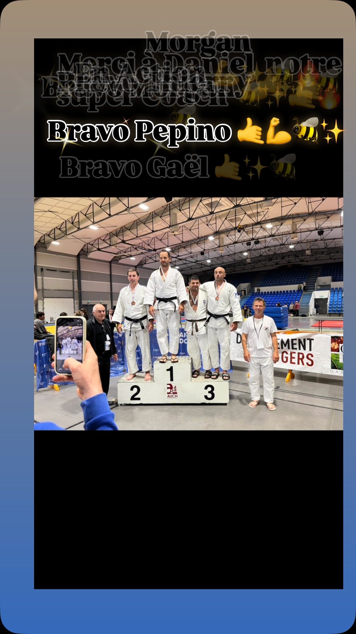 🔥 Tournoi national vétérans de Auch entre amis… encore une fois, que du bonheur ! 🤙🥋🐝✨
Des moments de partage, de combats, de rigolade et une super ambiance comme on les aime 🥰 💪
Un immense merci au super coach Daniel Bastareix pour tous ces beaux moments, son énergie et sa passion 🙏🔥✨
On se retrouve très vite pour de nouvelles aventures… huuuu 😁🤙🏄🏻♀️
#dojostmartinois
#judoclubcotebascolandais
#shiaiclubcapbretonangresse
#jcsoumoulou