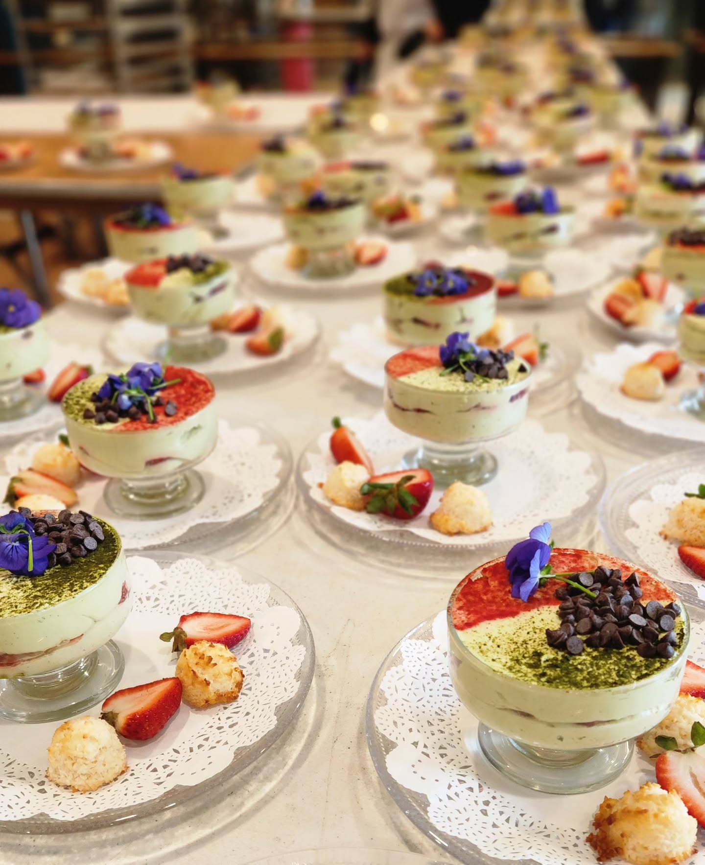 Dessert for 600 guests ready to go.