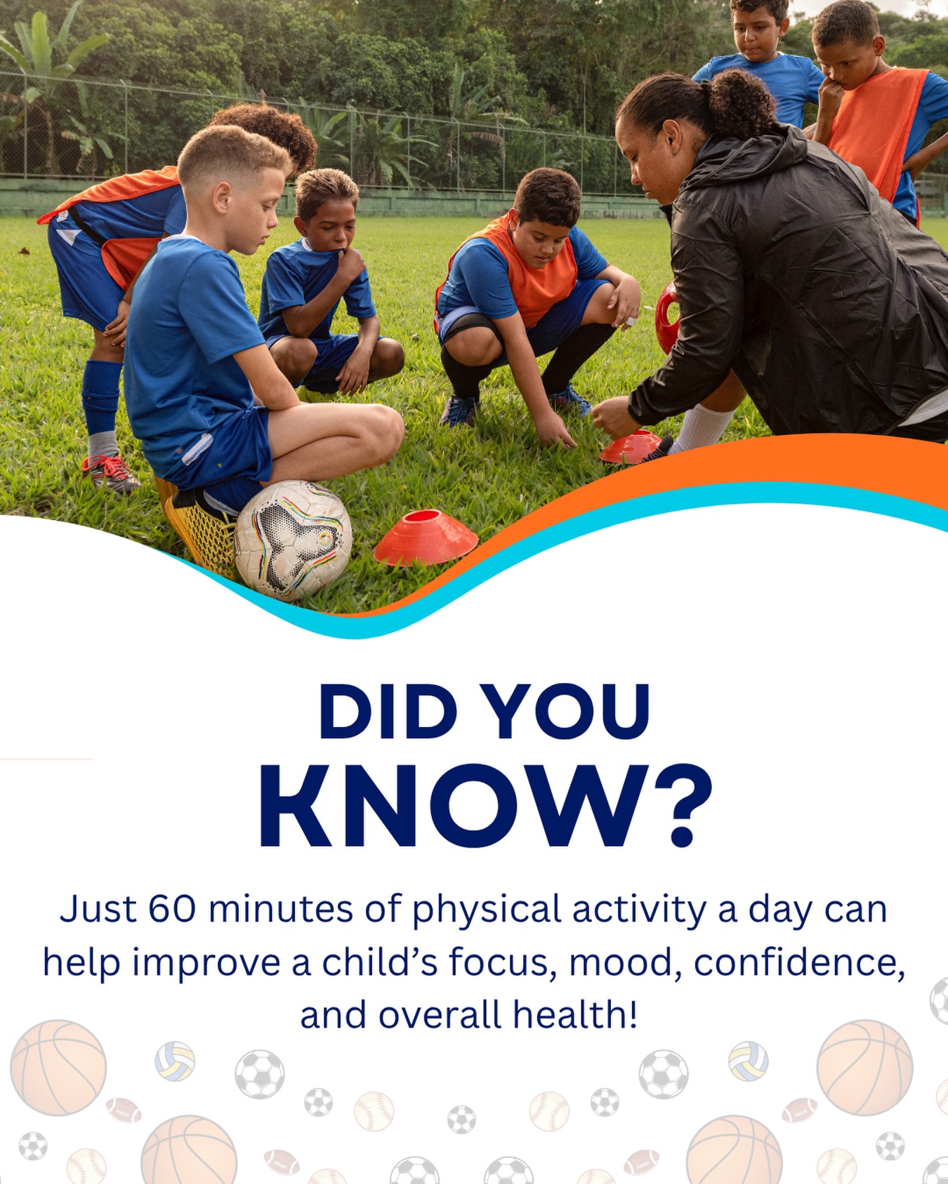 Strong bodies. Strong minds. ๐ช๐ง
At All Heart Sports, we believe movement matters! Just 60 minutes of physical activity a day can help improve confidence, focus, mood, and overall health for growing kids. โ๏ธ๐โฝ
Give your child a summer full of fun, friendships, and nonstop activity right here in Marietta, GA!
#AllHeartSports #MotivationMonday #SummerCamp #MariettaGA #YouthSports