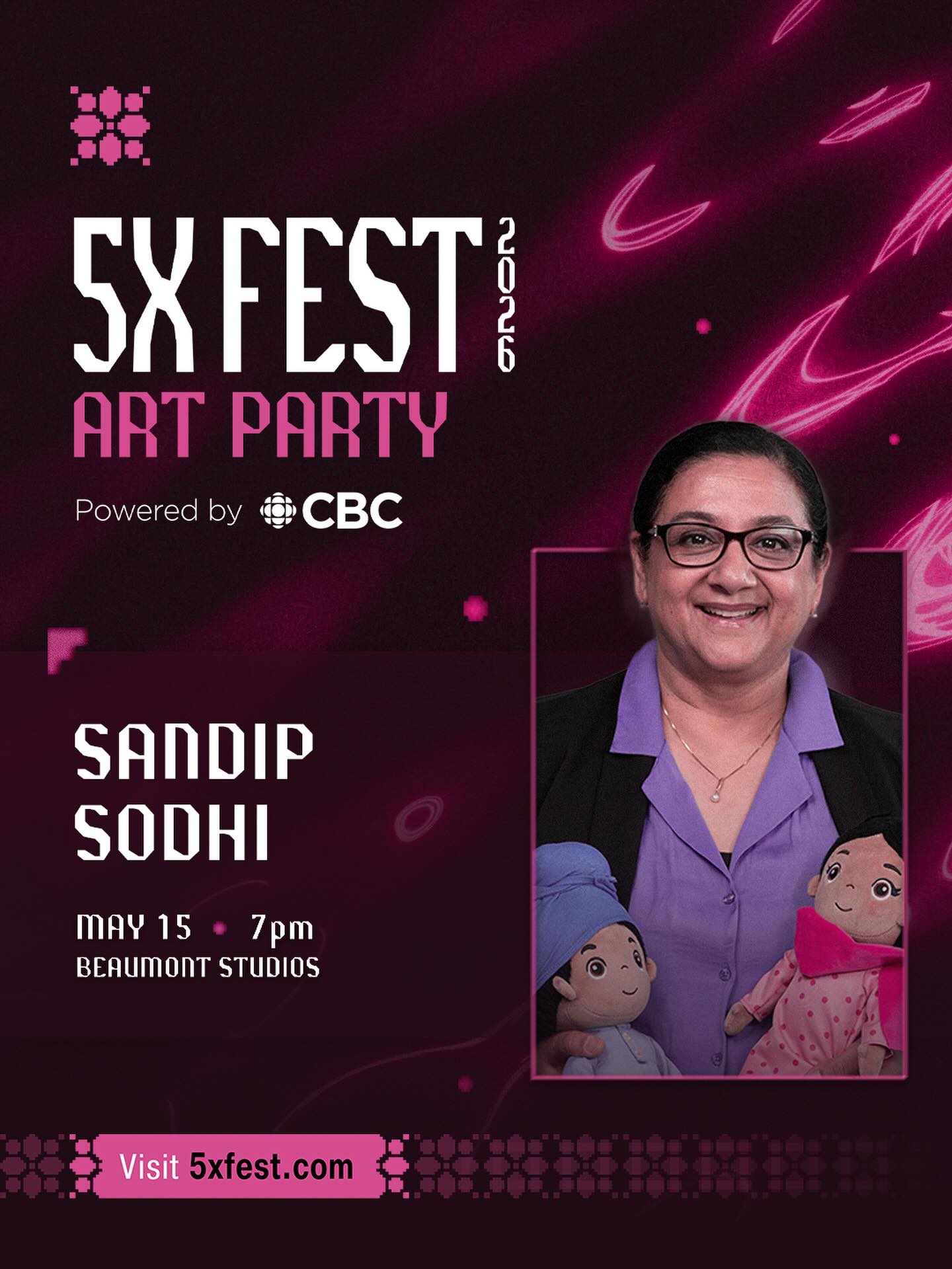 Honoured to be part of this year’s @5xfest! Get your tickets at the link in @5xfest bio to see incredible art from some amazing artists!