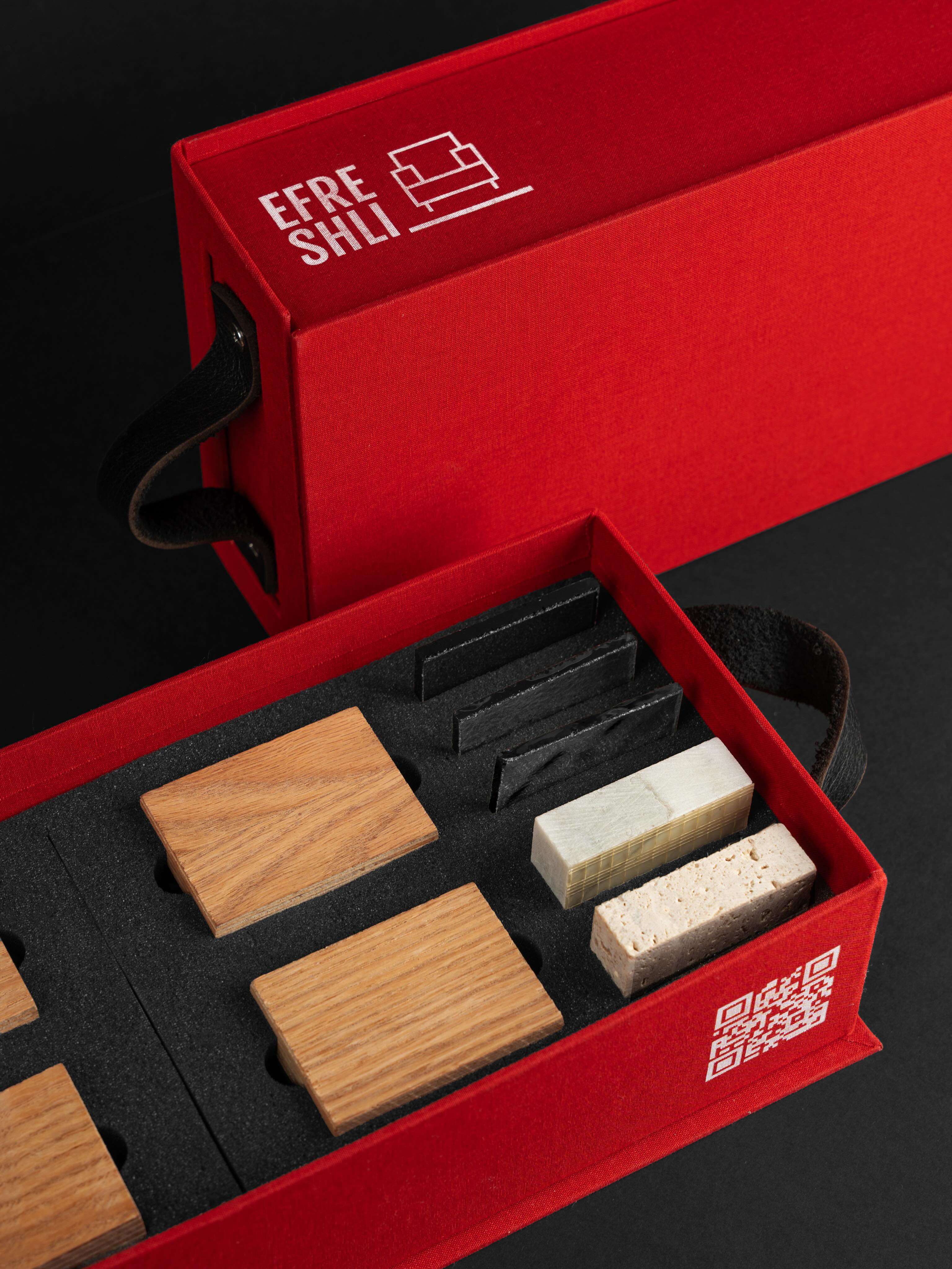 Crafted to inspire precision and creativity.
A premium material box for @efreshli Pro, wrapped in rich red linen and built to elevate the design process. Each detail is considered—designed to house curated samples that empower interior designers to explore, refine, and create exceptional spaces.
Where material meets imagination.
.
Photography by : @minaashraf_photography
