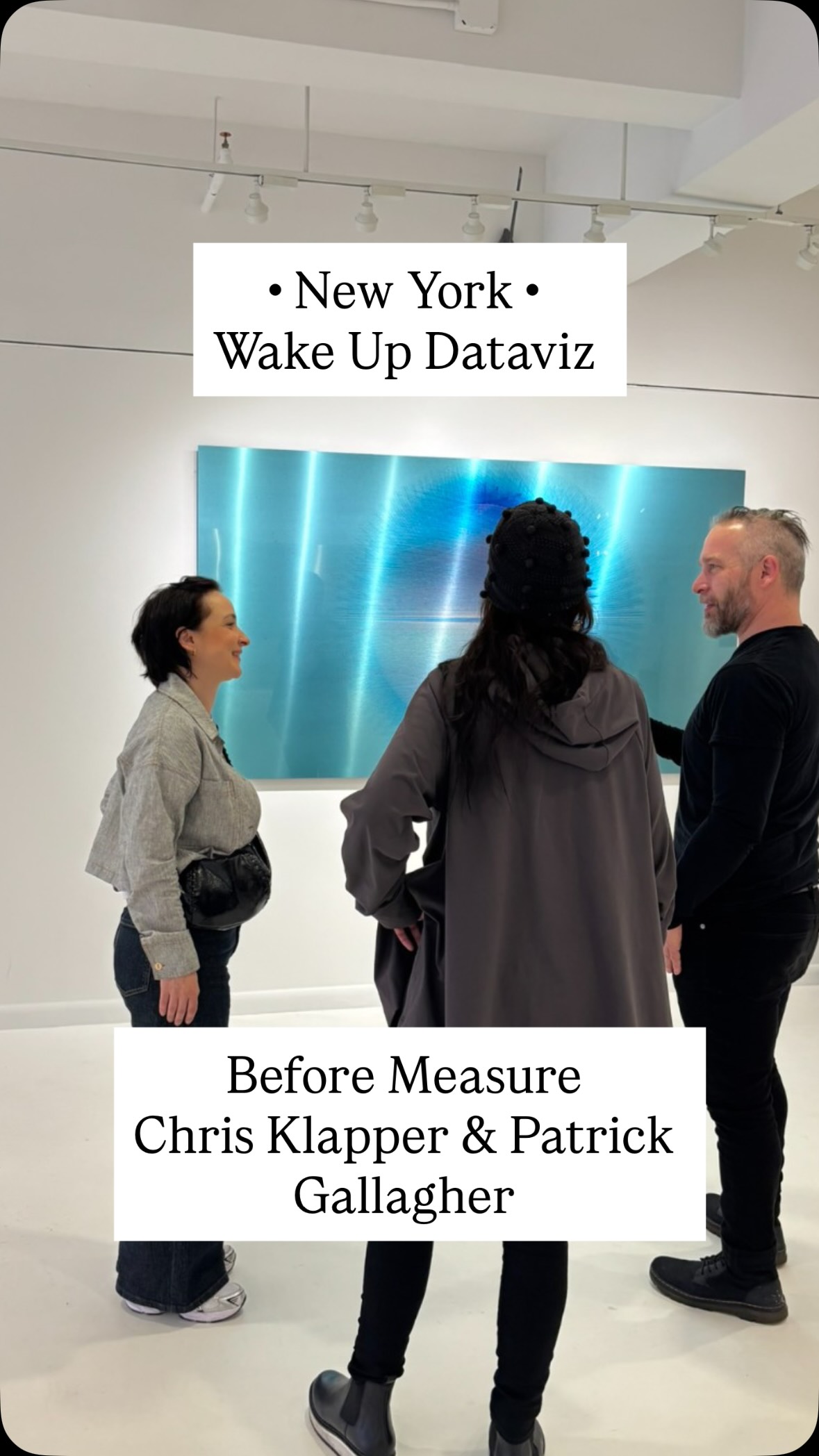 From Paris ☔️ to Manhattan 🗽: a private visit on the 10th floor of the @nydc - New York Design Center.
A few days after launching Data To Art with Yan Holtz, I was contacted by @melissaabel_ , a New York-based artist agent, to discover the work of @chrisklapper and @patrickgallaghernyc, a Brooklyn-based artist duo.
☎️
What was first planned as a video call turned into a real encounter in New York, in front of the works from their truly fascinating exhibition « Before Measure » at @thegalleryat200lex 🔥
🏢 🇺🇸🖼️
Their work comes from an incredible collaboration with @fermilab , a leading US laboratory in particle physics. They explore the quantum world, infinitesimal energies and invisible structures of matter.
🧬🔭
This is exactly what I love about Art & Science exhibitions: they open doors to complex subjects through images, space and emotion.
Thank you Chris Klapper, Patrick Gallagher & Melissa Abel for your time, generosity and this unforgettable encounter 🖤🙏✨
Full article and images : wakeupdataviz.com.
#ArtAndScience #ScienceArt #DataArt #ContemporaryArt #NewYorkArt