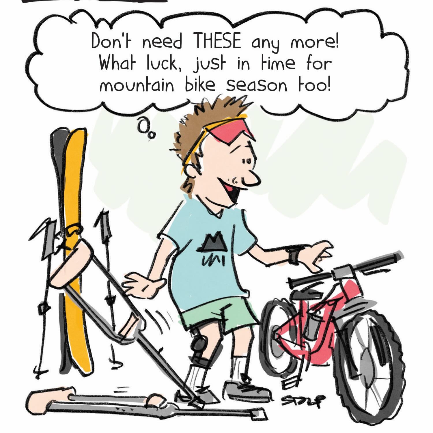 Don’t give the crutches away just yet
#mountainbikelife #crutches #getwellsoon #skiseason #acl