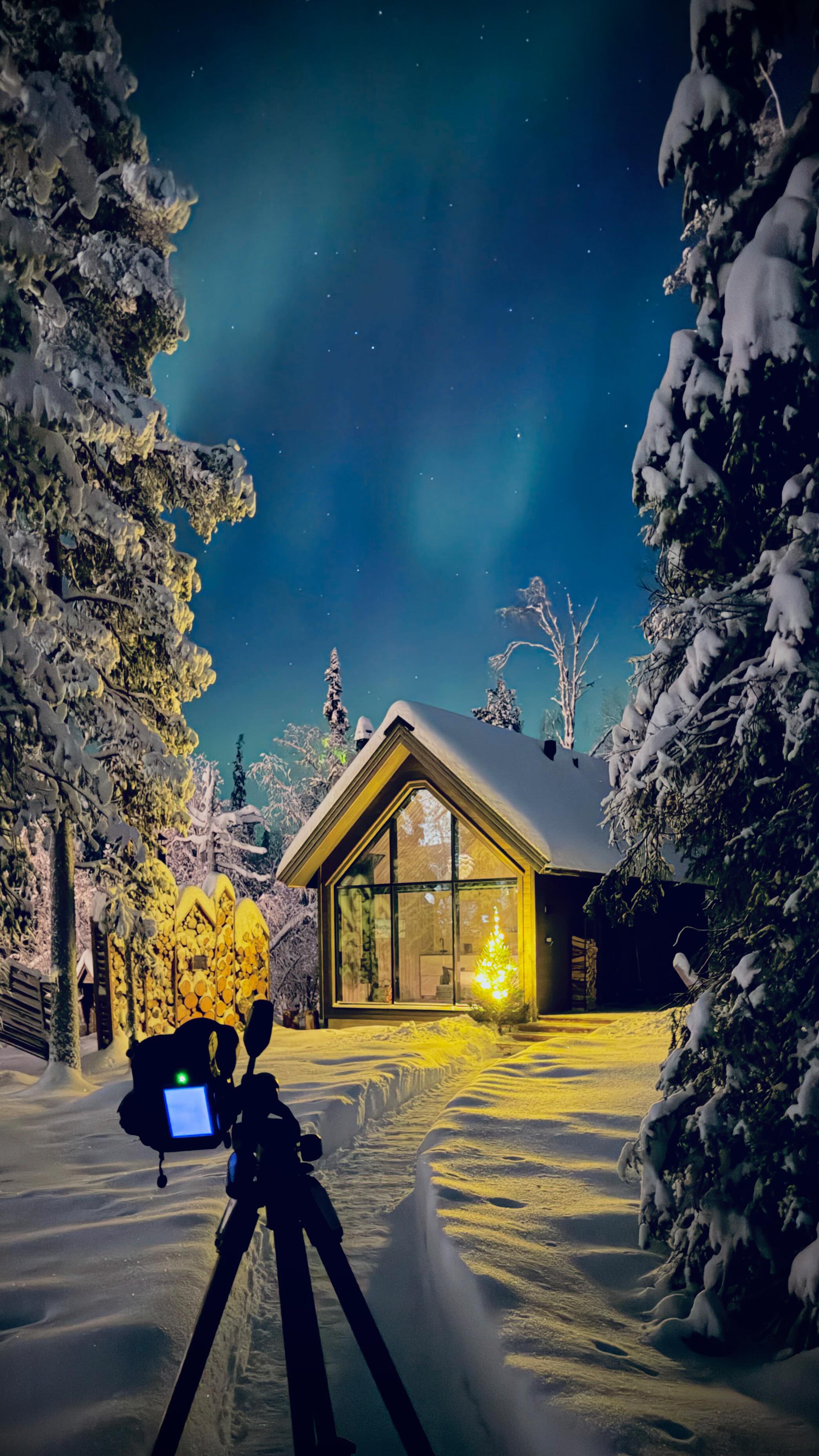 We are building another beautiful cabin for you!
Yes, you see it right, there is still snow😀 So the first thing we needed to do is to remove a meter of snow from the foundations so the build could start. That was a fun job!
The build is going well so far and we are designing the interiors and waiting for material samples. We are super excited!
Follow our daily stories to see our interior design choices and all those little details that make huge difference.
The cover picture is a picture we took of our Orava cabin. The structure was originally design by Paul so the new cabin has the same shape. But of course will be unique as the interior design is different.
#newbuildjourney #woodencabin #lapland