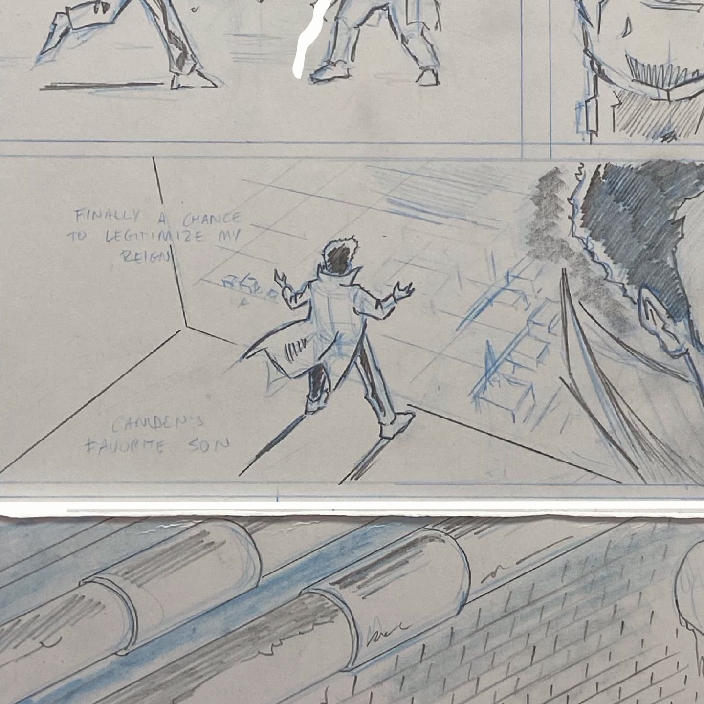 Seeing this, you might get the impression I enjoy drawing cityscapes and perspective but you’d be wrong.
#TheBolt #CamdenSuperhero #JuliusKing
#CreatorOwned #CamdensComics