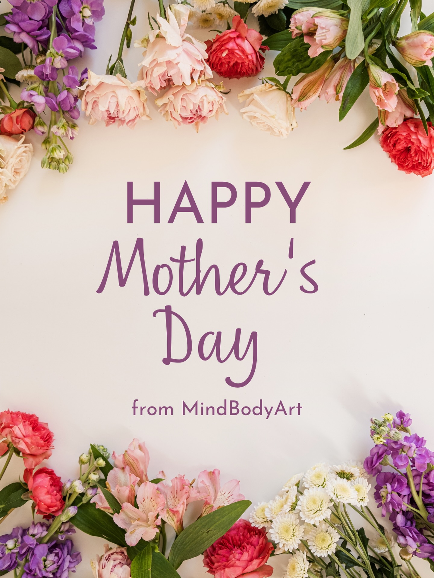 To all of the incredible moms, mother figures, dance moms, and women who pour so much love into the lives of our students — Happy Mother’s Day ❤️
Thank you for the endless support that helps our dancers grow not only as artists, but as people. The love, sacrifices, strength, and care you give so freely does not go unnoticed. We are so grateful for the beautiful community of mothers that help make MindBodyArt feel like a family and a second home.
Today we celebrate you!!