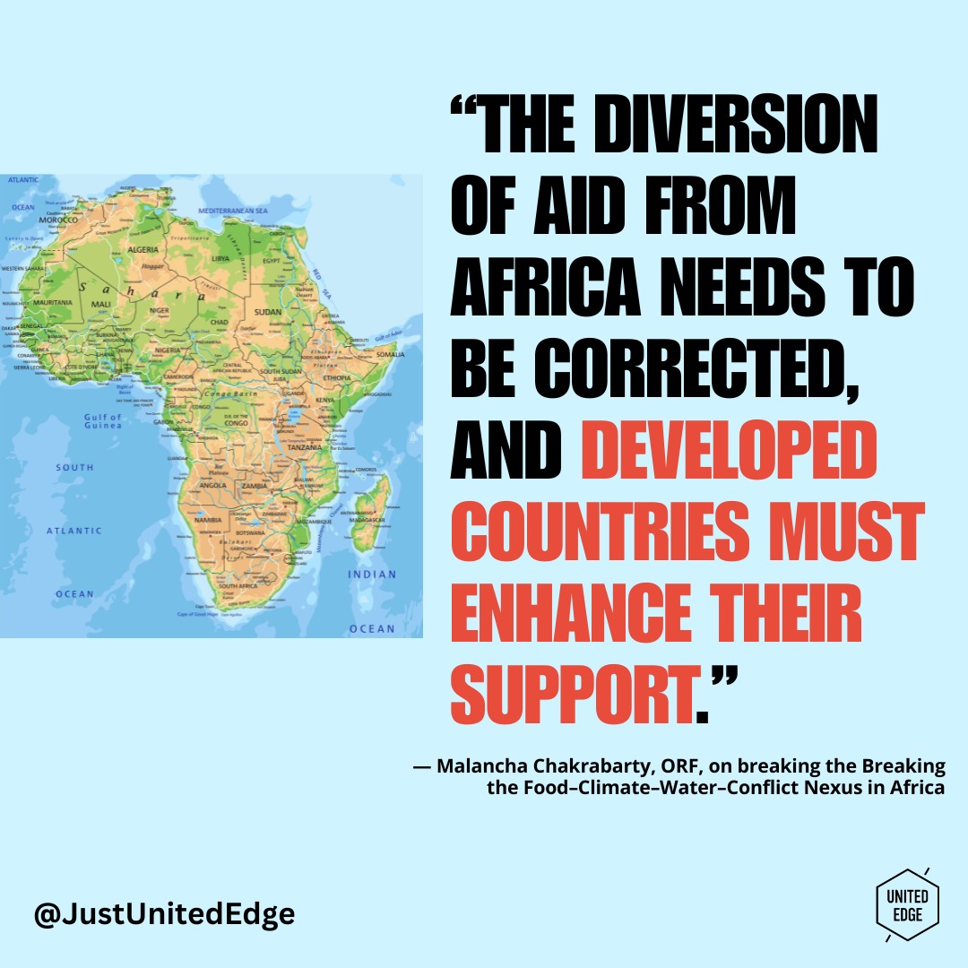 As climate change intensifies across Africa, the connections between food insecurity, water scarcity, environmental stress, and conflict are becoming impossible to ignore. This paper argues that breaking the food–climate–water–conflict nexus requires more than short-term crisis responses, it demands integrated, justice-based, and future-focused approaches that strengthen resilience, equity, and regional cooperation.
Read the full paper here: https://bit.ly/3PgGh1Q
#ClimateJustice #FoodSecurity #WaterJustice #AfricanFutures #SystemsThinking