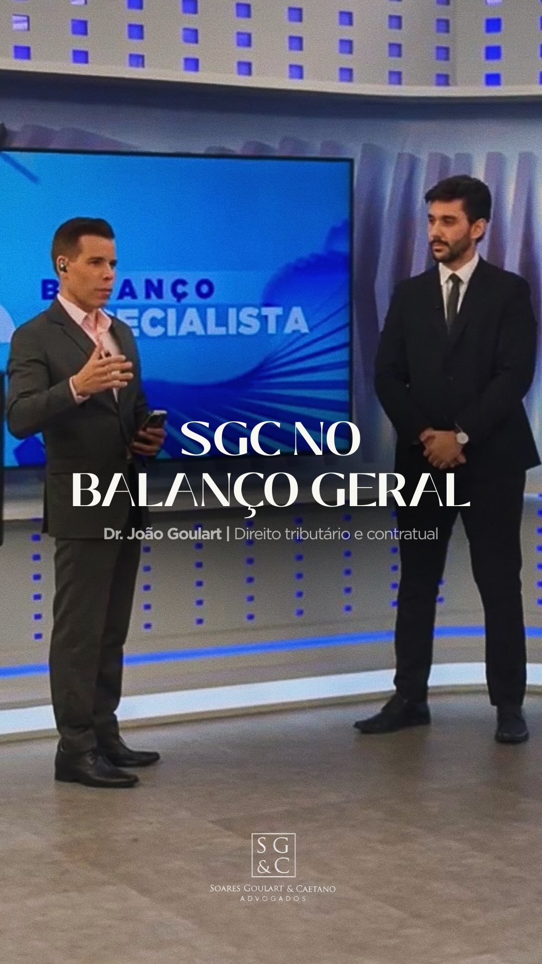 Ontem nosso sócio Dr. João Paulo Goulart, especialista em Direito Tributário e Contratual, participou do programa Balanço Geral da Record TV para falar sobre um tema que gera dúvidas todos os anos: a declaração do Imposto de Renda.
Durante a entrevista, foram abordados os erros mais comuns
cometidos pelos contribuintes e os principais cuidados para realizar a declaração de forma correta e segura.
⚖ Um bate-papo importante para esclarecer dúvidas e ajudar a população a evitar problemas futuros com a Receita Federal.
#ImpostoDeRenda #DireitoTributário #BalançoGeral #SGCAdvogados #Entrevista