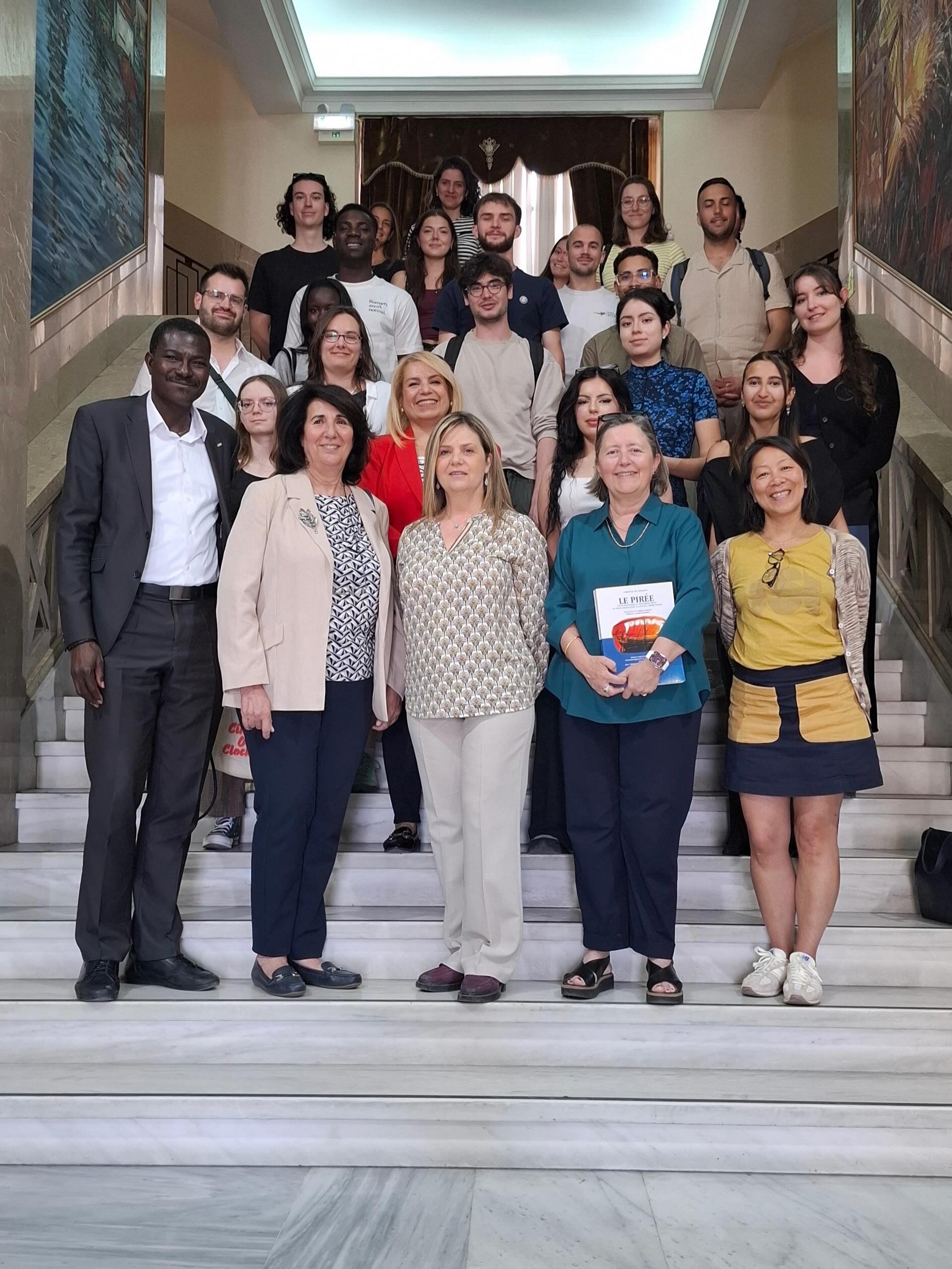 📍 Exploring Entrepreneurship in Piraeus | IST College x @piraeus_cci
Η παρουσία των μεταπτυχιακών φοιτητών του ESQESE Paris – IAE Sorbonne στην Αθήνα, στο πλαίσιο του προγράμματος Study Abroad, ολοκληρώθηκε με την επίσκεψη στο Εμπορικό & Βιομηχανικό Επιμελητήριο Πειραιώς, όπου είχαν την ευκαιρία να γνωρίσουν από κοντά τον ρόλο που διαδραματίζει στην επιχειρηματική και οικονομική ανάπτυξη της πόλης.
Οι φοιτητές συμμετείχαν σε ενδιαφέρουσα συζήτηση, αντάλλαξαν απόψεις γύρω από θέματα επιχειρηματικότητας και ξεναγήθηκαν στους χώρους του Επιμελητηρίου.
Ευχαριστούμε θερμά για την φιλοξενία τους εκπροσώπους του Επιμελητηρίου που μας υποδέχτηκαν και συγκεκριμένα την κα Μαίρη-Άννα Βελλή, Γενική Γραμματέα, την κα Ιωάννα Μπούκη, Αναπληρώτρια Πρόεδρο Εμπορικού Τμήματος & Επικεφαλής της Ομάδας Εργασίας για τη Γυναικεία Επιχειρηματικότητα, καθώς και την κα Μαρίνα Πόθου από το Τμήμα Μελετών, Δημοσίων Σχέσεων & Τύπου 🙏
Μια εμπειρία γνώσης και ουσιαστικού διαλόγου που μας ενθουσίασε όλους!
The academic visit of the ESQESE Paris – IAE Sorbonne postgraduate students to Athens, as part of the Study Abroad program, concluded with a visit to the Piraeus Chamber of Commerce & Industry, where they had the opportunity to gain valuable insight into its role in the city’s business and economic development.
The students participated in an engaging discussion, exchanged views on entrepreneurship topics and had the opportunity to tour the Chamber’s facilities.
We warmly thank the Chamber representatives who welcomed us, especially Ms. Mairy-Anna Velli, Secretary General, Ms. Ioanna Bouki, Deputy President of the Commercial Department & Head of the Women Entrepreneurship Working Group, as well as Ms. Marina Pothou from the Department of Studies, Public Relations & Press 🙏
An inspiring experience of knowledge-sharing and meaningful dialogue that left a great impression on everyone involved.
#istcollege #brandyourself #brandyourfuture