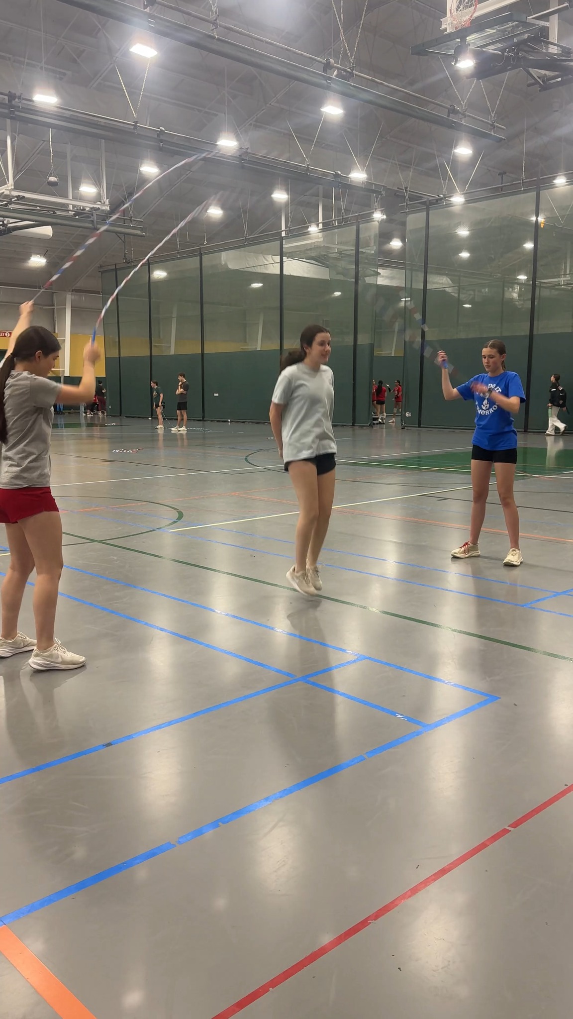 Double Dutch turning practice