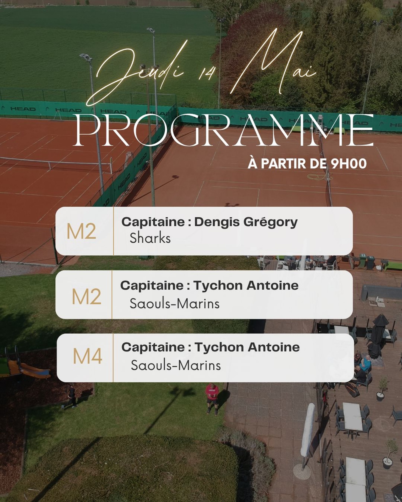 Demain, c’est déjà le retour des interclubs au Smash 51 🤩💪🏼 Des beaux matchs en perspective 🎾 et surtout, une belle ambiance 🥳 N’hésitez pas à venir encourager les joueurs 😀