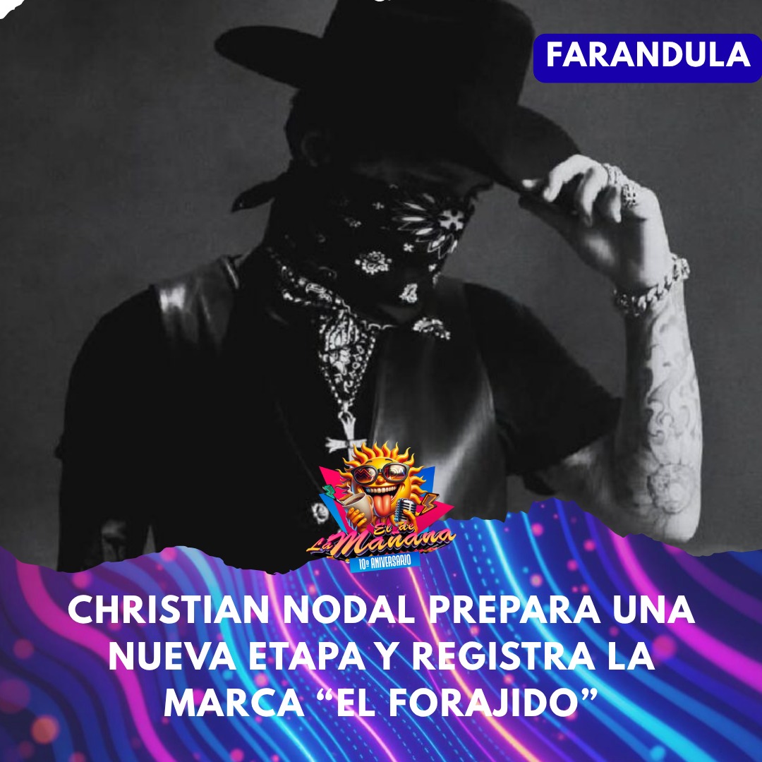 🔥🎤 **Christian Nodal prepara una nueva etapa… y todo apunta a “El Forajido”**
El cantante mexicano inició el registro oficial de la marca **“El Forajido”**, despertando rumores sobre una posible transformación en su carrera y su imagen artística 👀✨
La noticia llega después de que Nodal borrara todas sus publicaciones de Instagram y renovara completamente su perfil, dejando claro que algo grande viene en camino.
¿Nuevo álbum? ¿Nueva era? 🤠🔥
Los fans ya están atentos a cada movimiento del artista.
#ChristianNodal #ElForajido #MusicaRegional #Nodal #MusicaMexicana #RegionalMexicano #NuevaEra #LaMovidaLatina #ElDeLaMañana