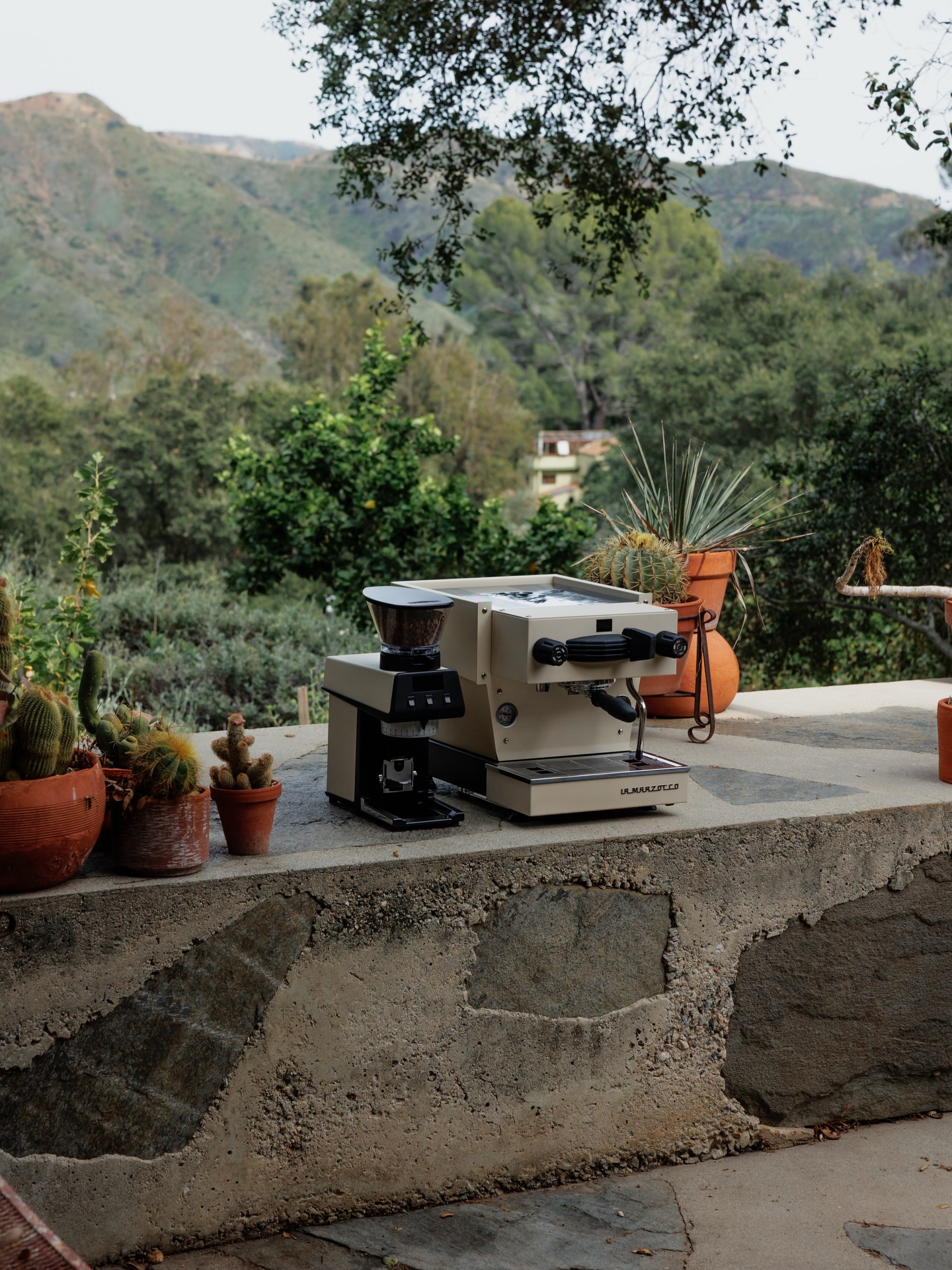 Monday morning at home with the Linea Mini in Créme ☕️