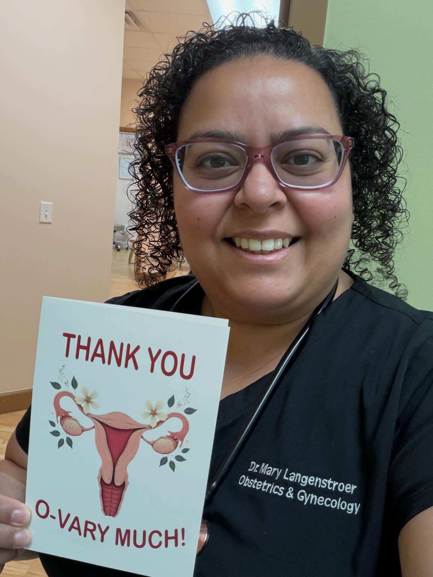 Thank you o-vary much to all of the incredible Zenith women, like the one who made my day with this perfect card 💖