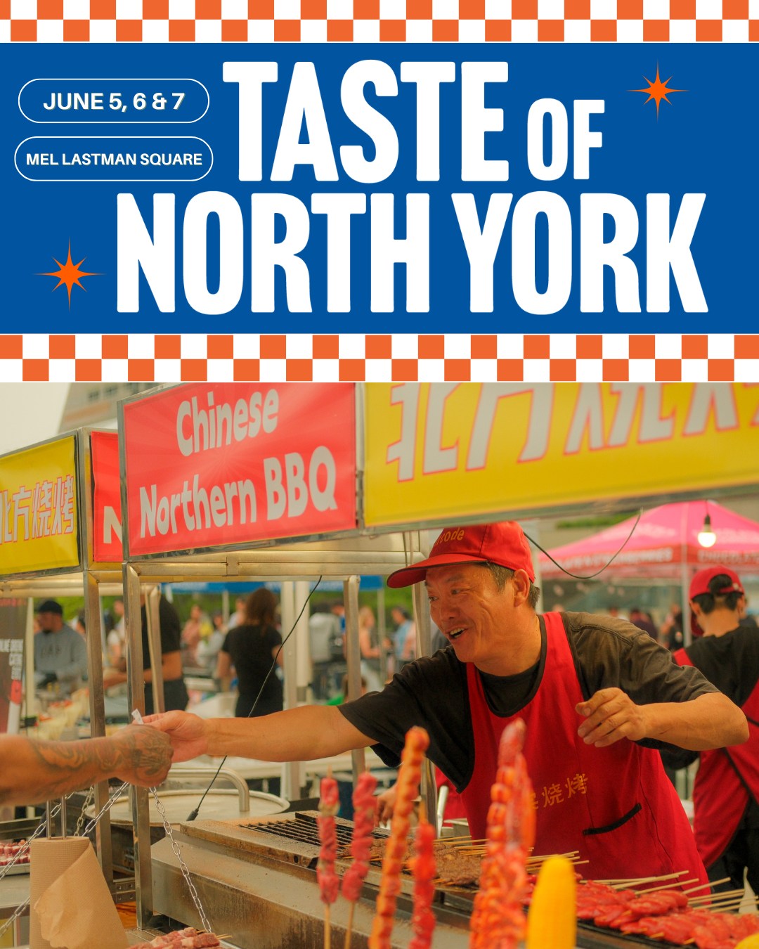 Our second vendor highlight is Chinese Northern BBQ!
Chinese Northern BBQ brings the bold, smoky flavors of northern China’s vibrant street food culture to life with expertly grilled skewers and time-honored seasoning techniques. Rooted in tradition and packed with flavor, this vendor offers an authentic barbecue experience that’s rich, spicy, and deeply satisfying.
Their seasoning blends, featuring cumin, chili, and aromatic spices. Create a bold and addictive flavor profile that’s a staple of northern Chinese cuisine.
Their sizzling menu includes:
- Lamb Skewers
- Beef Skewers
- Chinese Sausage
- Grilled Corn
- Squid Skewers
Find Chinese Northern BBQ at Taste of North York!
June 5-7, 2026
Mel Lastman Square, 5100 Yonge St.
Fri (5pm-10pm), Sat (12pm-10pm), Sun (12pm-8pm)
#welovewillowdale #foodtruck #willowdale #northyork #community #foodfestival #torontoevents #summer #todotoronto #blogto #foodies