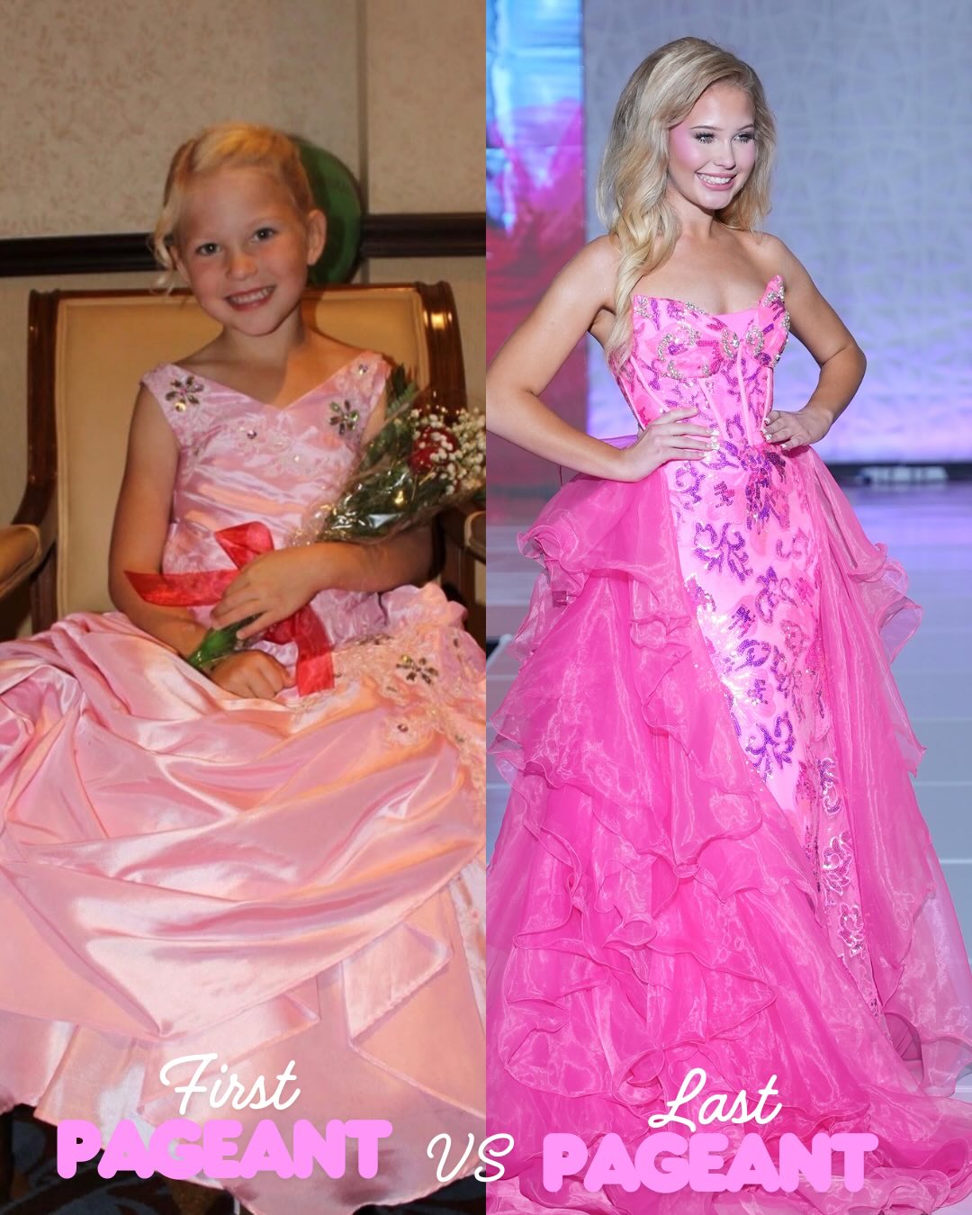 Who doesn’t love a pageant transformation?
Check out our queens firsts pageants vs them competing at AMB Nationals last year!
Fun fact, in our 5 years as a pageant, we’ve had 4 girls take home national crowns without any pageant experience prior to competing at AMB!
We’ve also crowned 6 returners! One on her 4th pageant with us!
All of our queens are proof that it doesn’t matter if it’s your time onstage, or your 4th attempt, if you beleive in yourself, put in the work and leave it all on the stage- it’s possible to bring home the national crown!
#AMBPageants