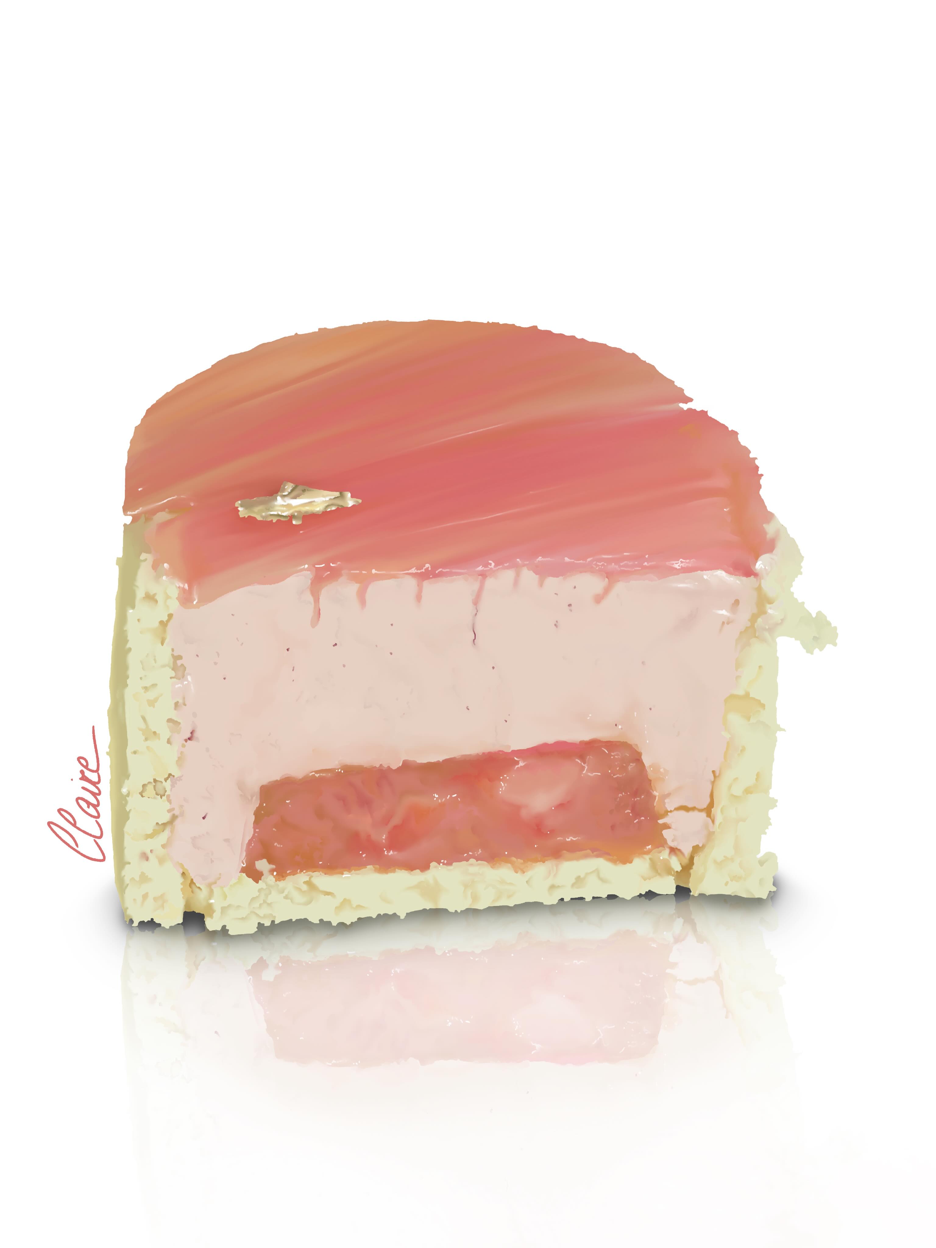 La recette illustrée de ma petite charlotte…
Fraises parfumées, rhubarbe délicatement acidulée✨🍓
J’ai voulu tester un décor plus léger cette fois (mais pas des plus simples) avec de jolies lamelles de rhubarbe cuite dans un sirop 🌱
Elle est composée :
- Biscuit joconde
- Compotée fraise rhubarbe @capfruit
- Mousse bavaroise à la fraise @capfruit
- Lamelle de rhubarbe au sirop
Pour tout les amoureux de la rhubarbe 😍
Réalisée sur @procreate en 2h
~
#pâtisserie #pastry #fraise #illustration #dessinculinaire