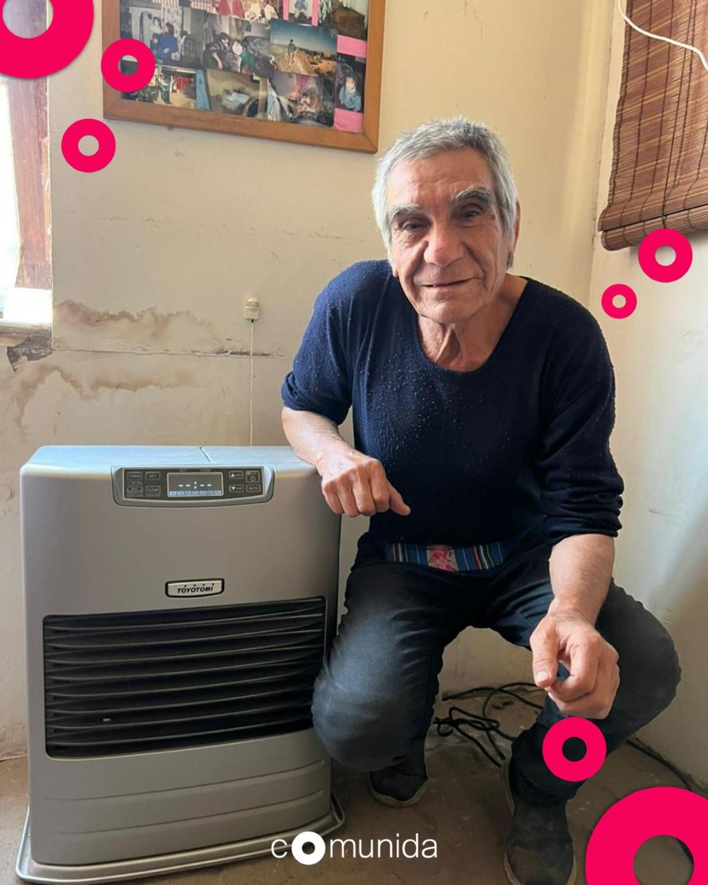 ¡GRACIAS @toyotomichile y a @mujerimpacta )!✨
Gracias a su donación, la señora María y su familia tendrán un invierno más calentito 🔥🏠
Esto es cuidar en comunidad 💛