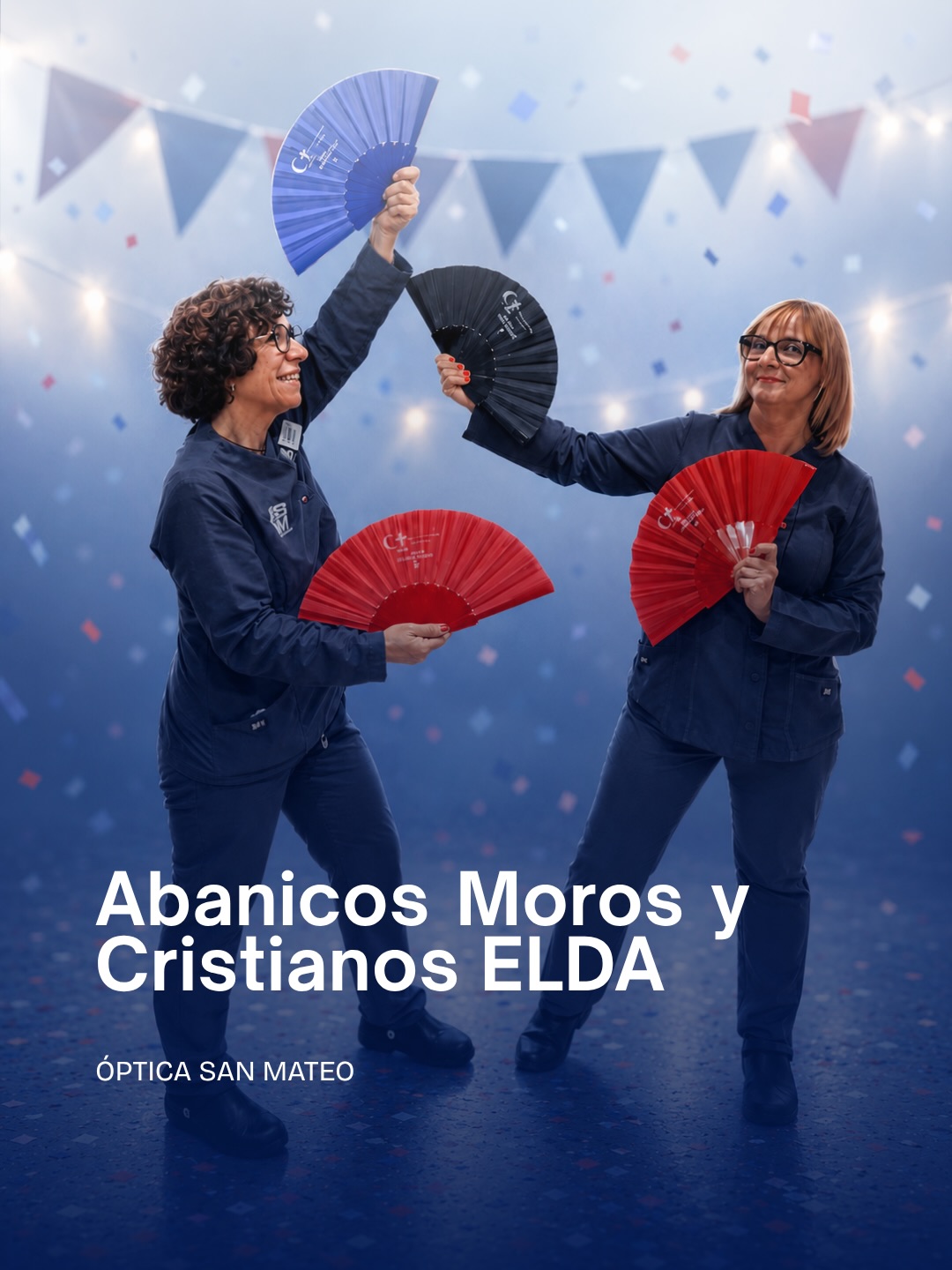 🖤❤️💙 En Elda estamos de celebración🥹🎊
Este año hemos querido diseñar para vosotros unos abanicos muy especiales para vivir las fiestas con vosotros.
Más de 40 años en Elda nos hacen sentir estas fiestas de una forma muy especial🥹💙: por la tradición, por la gente, por las calles y por todo lo que significa formar parte de esta ciudad.✨
Nos hacía mucha ilusión tener este detalle… y ya solo tenemos ganas de que empiece.
¡Felices Moros y Cristianos 2026 Elda! 🎉🎊👏🏽
#ÓpticaSanMateo #Elda #FiestasDeElda #MorosYCristianosElda #EldaEnFiestas